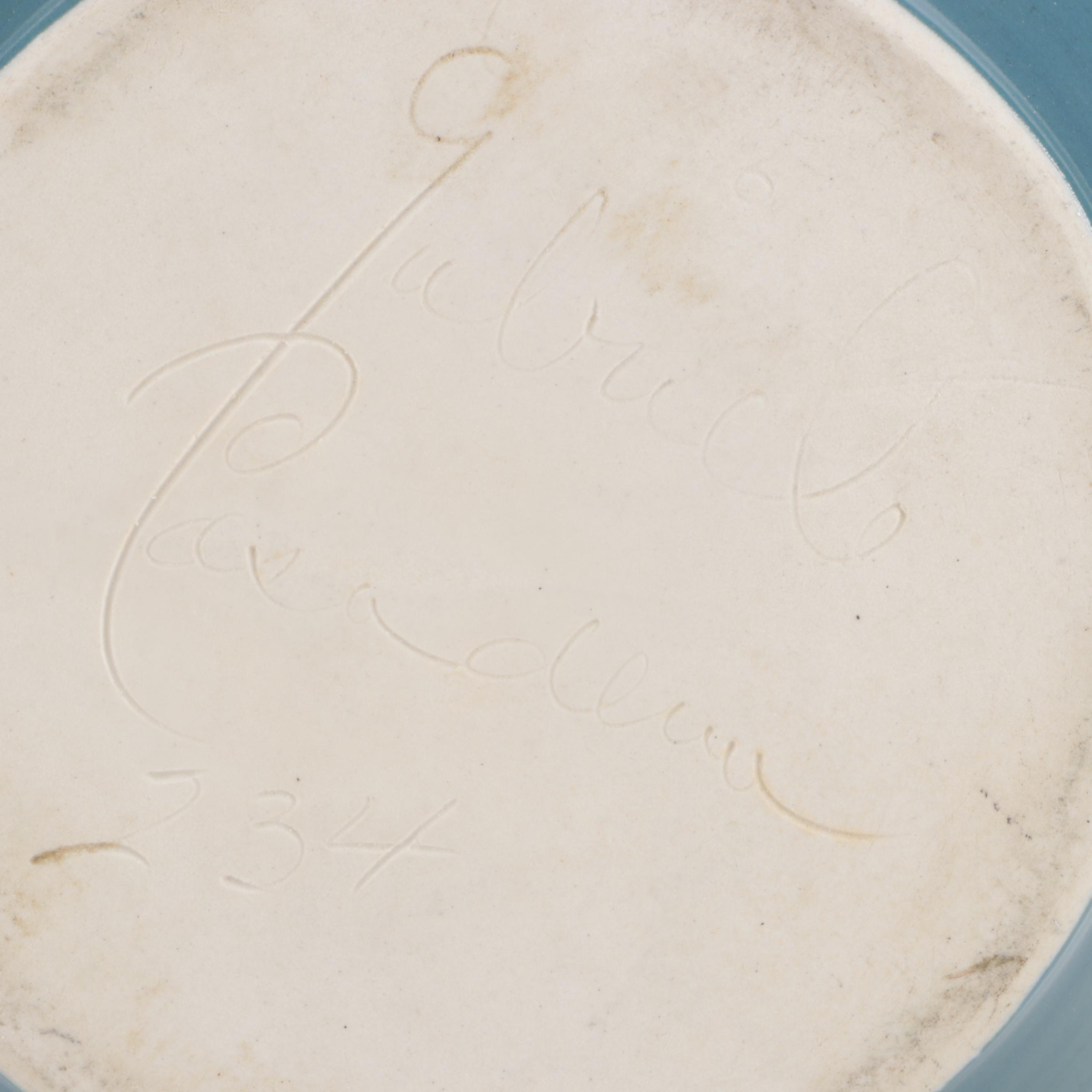 Gabriel Pasadena Pottery Winfield Pitcher with West Coast Pottery Tray