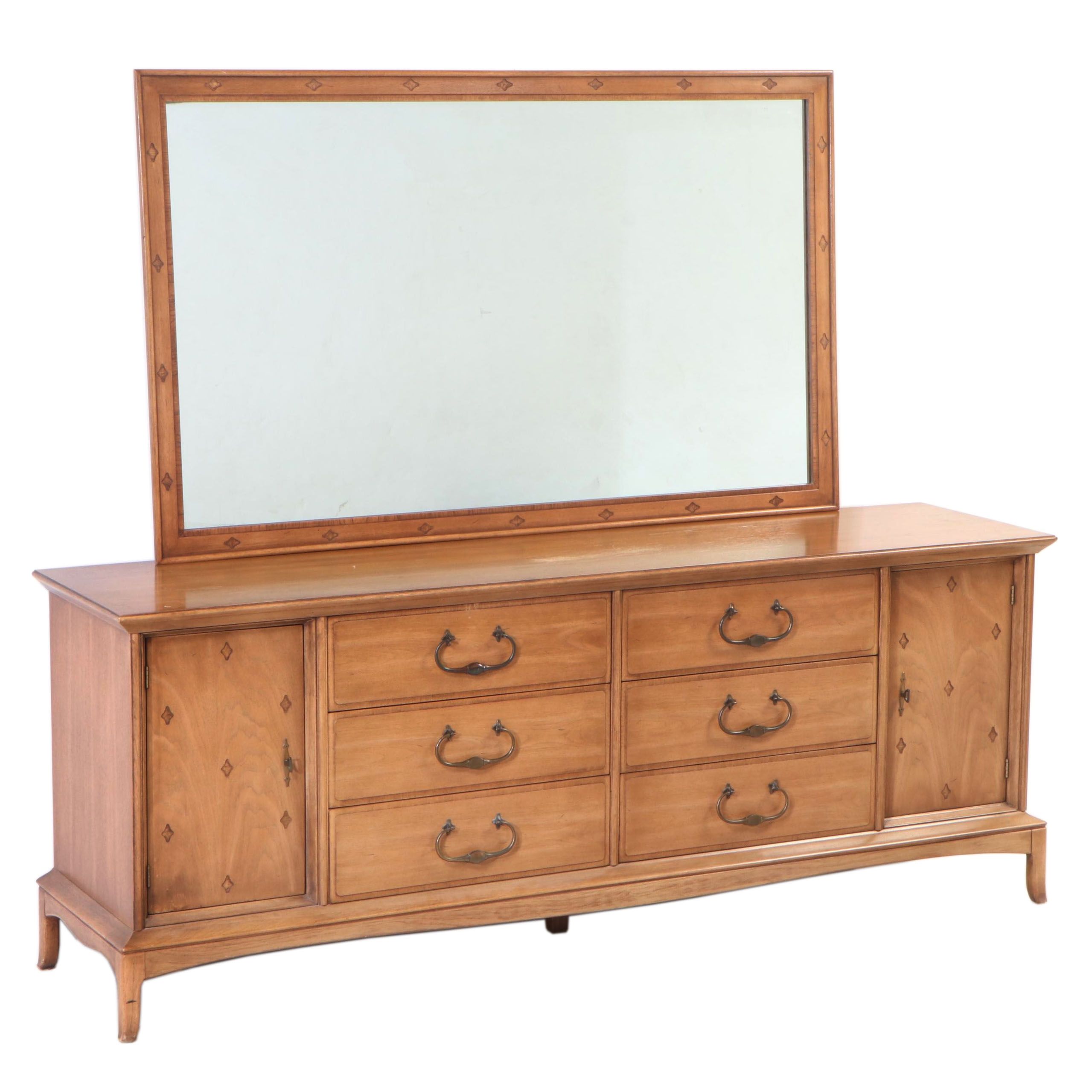 Thomasville "Horizon" Moroccan Style Pecan Twelve-Drawer Dresser