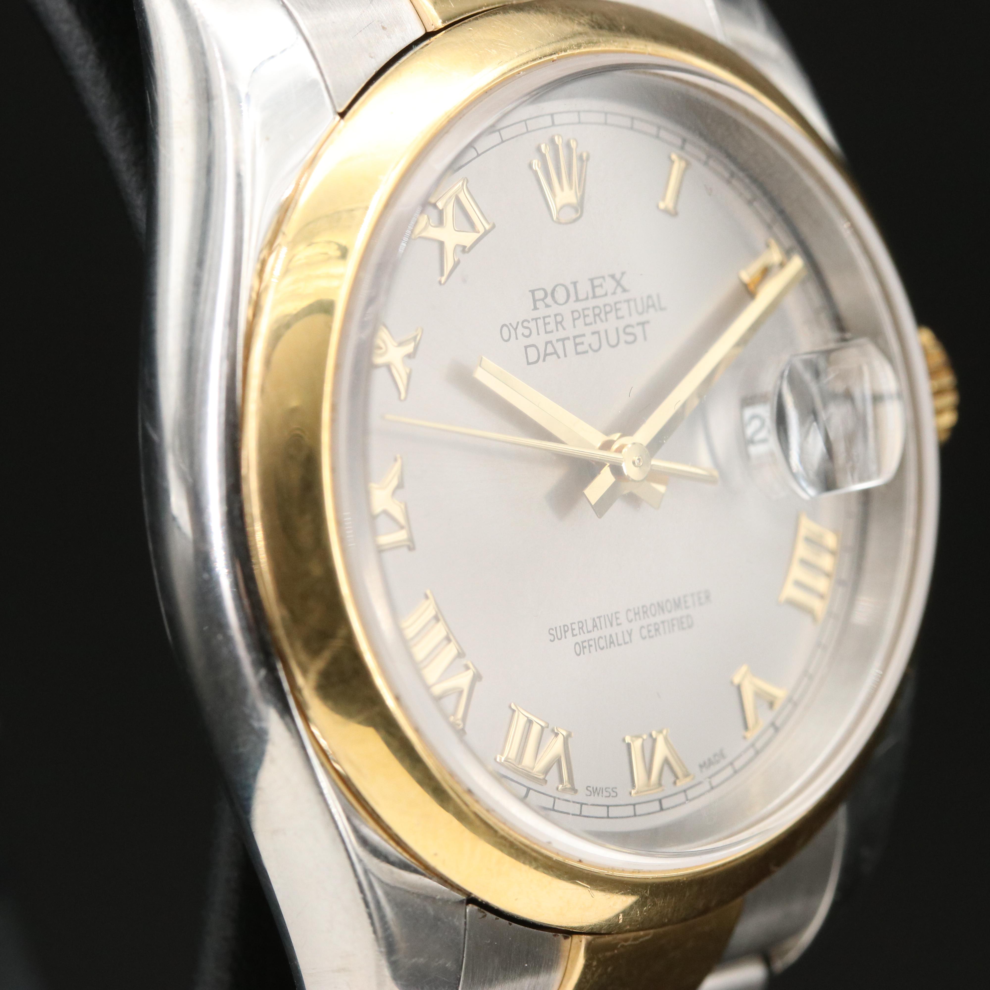 2005 - 2006 Rolex Datejust Roman Slate Dial Watch