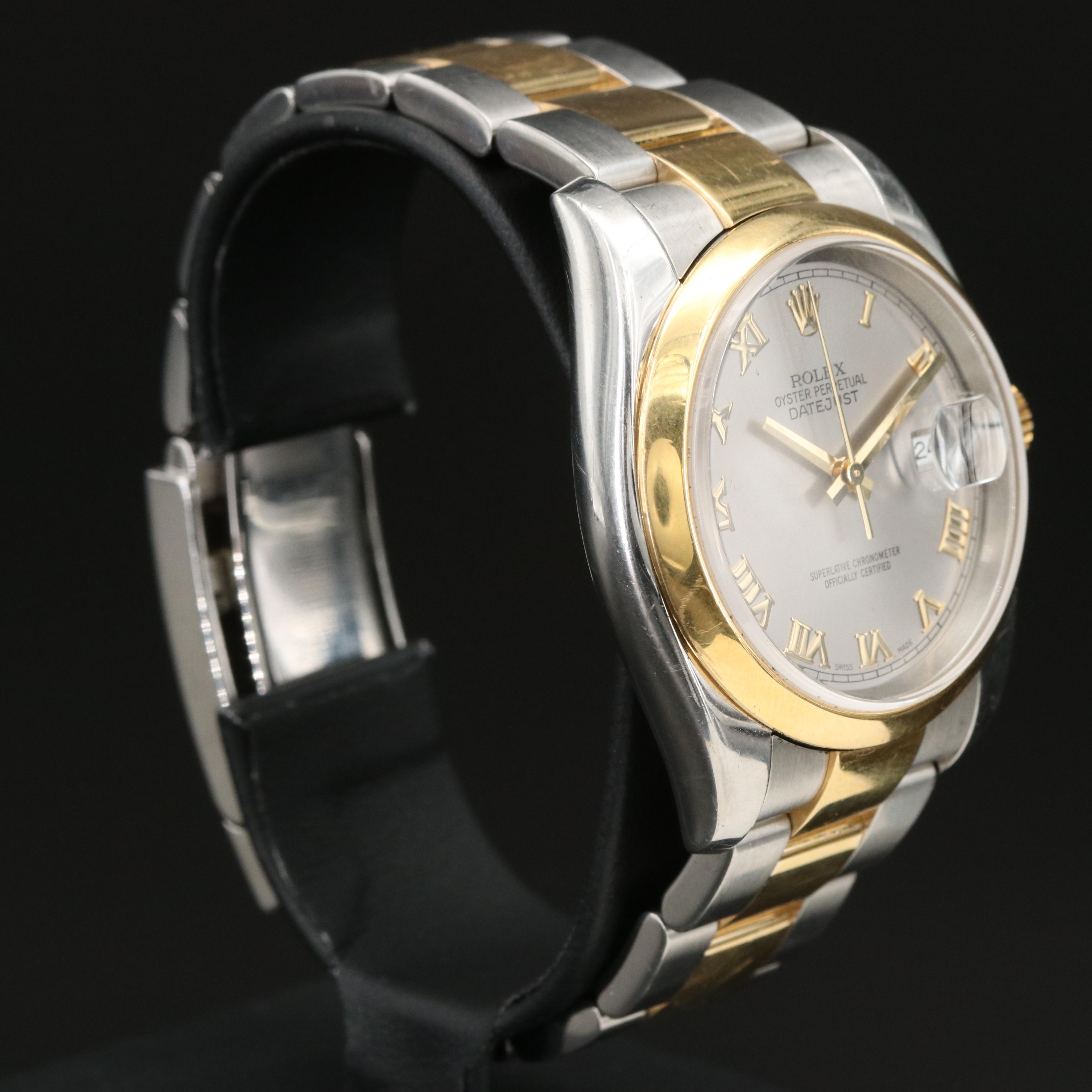 2005 - 2006 Rolex Datejust Roman Slate Dial Watch