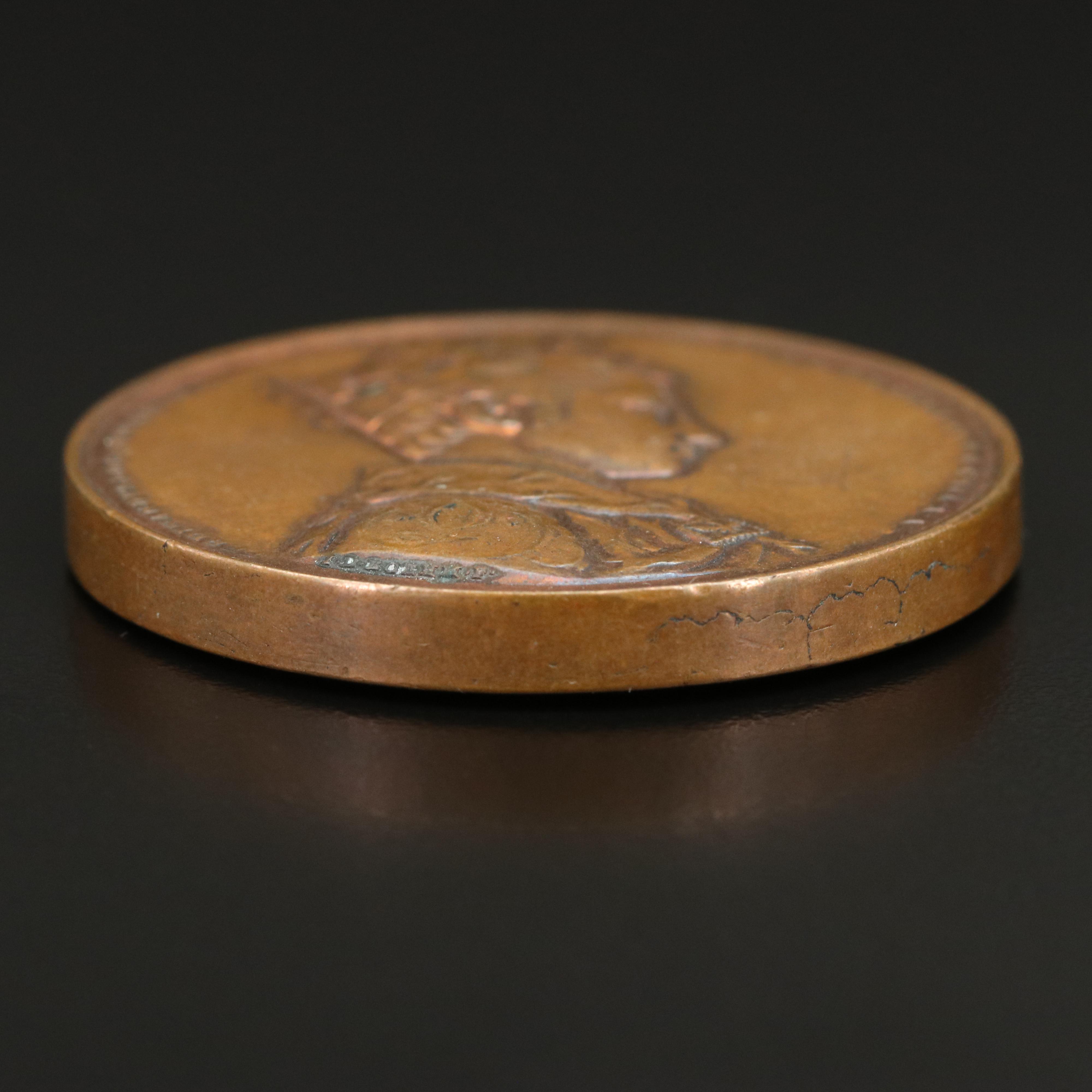 1836 Austria Coronation of Bohemian King Ferdinand I Bronze Medal