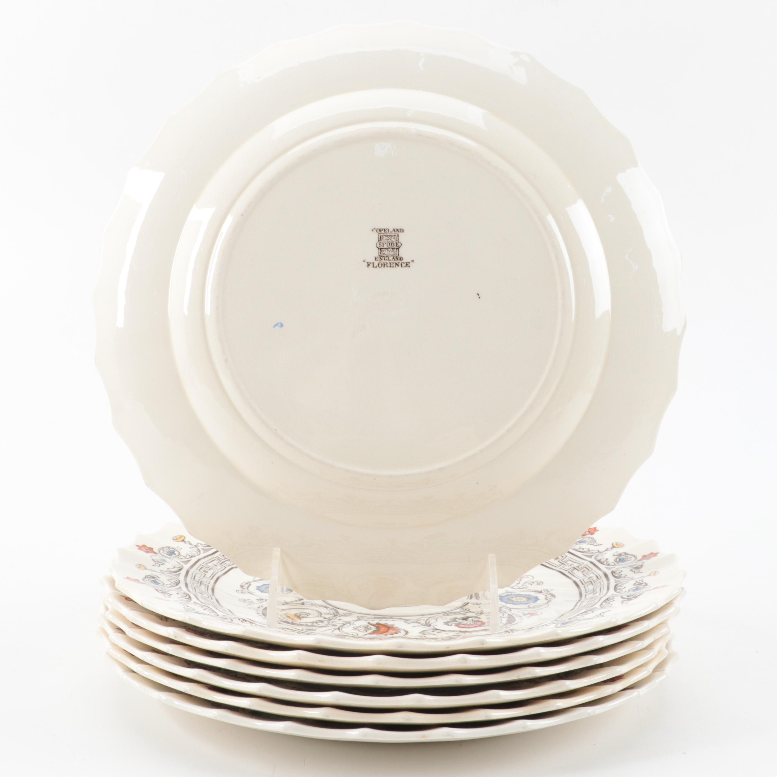 Copeland Spode "Florence" Tableware, 1937-1972