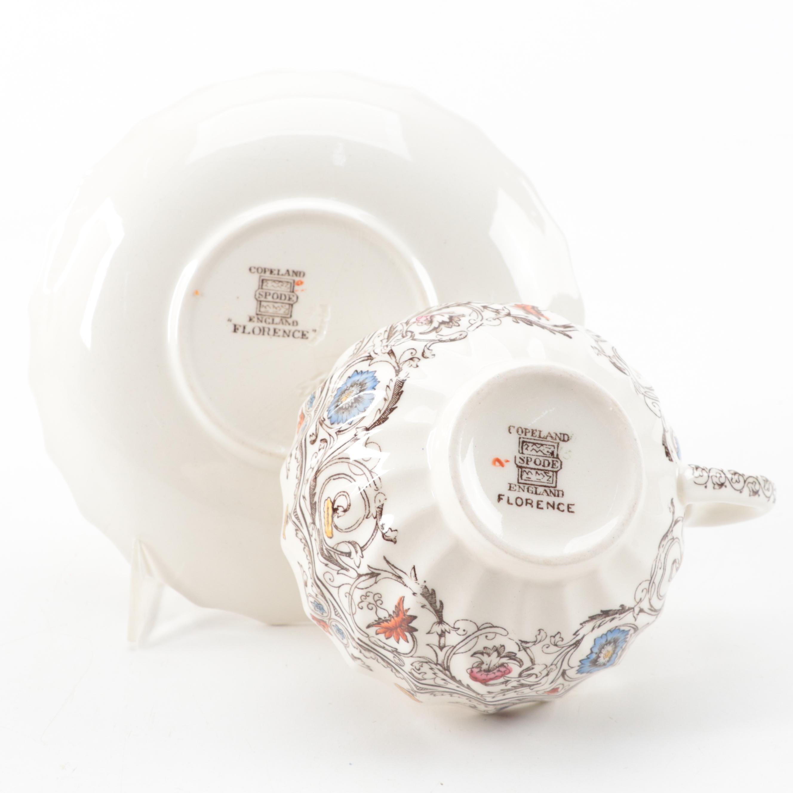 Copeland Spode "Florence" Tableware, 1937-1972