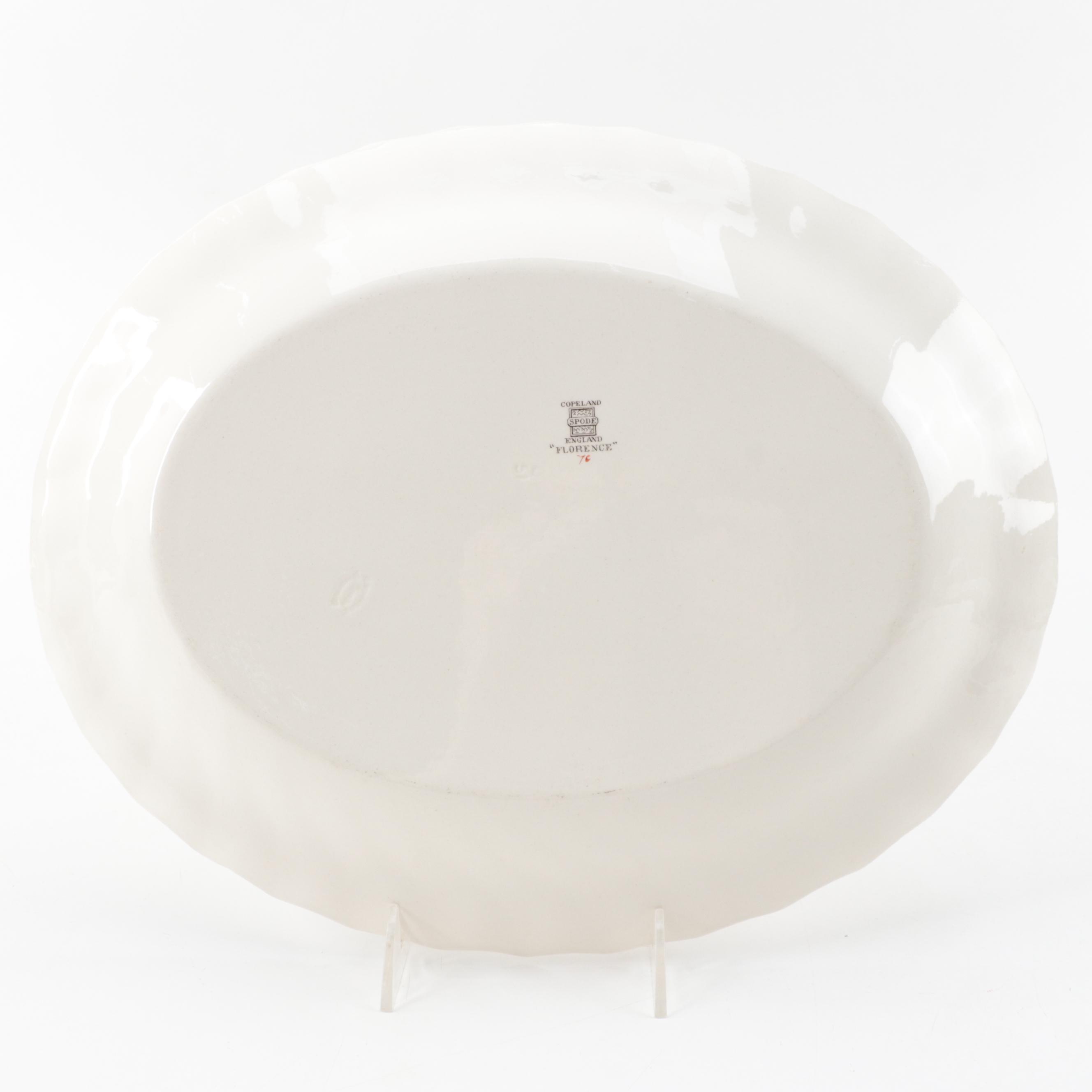 Copeland Spode "Florence" Tableware, 1937-1972