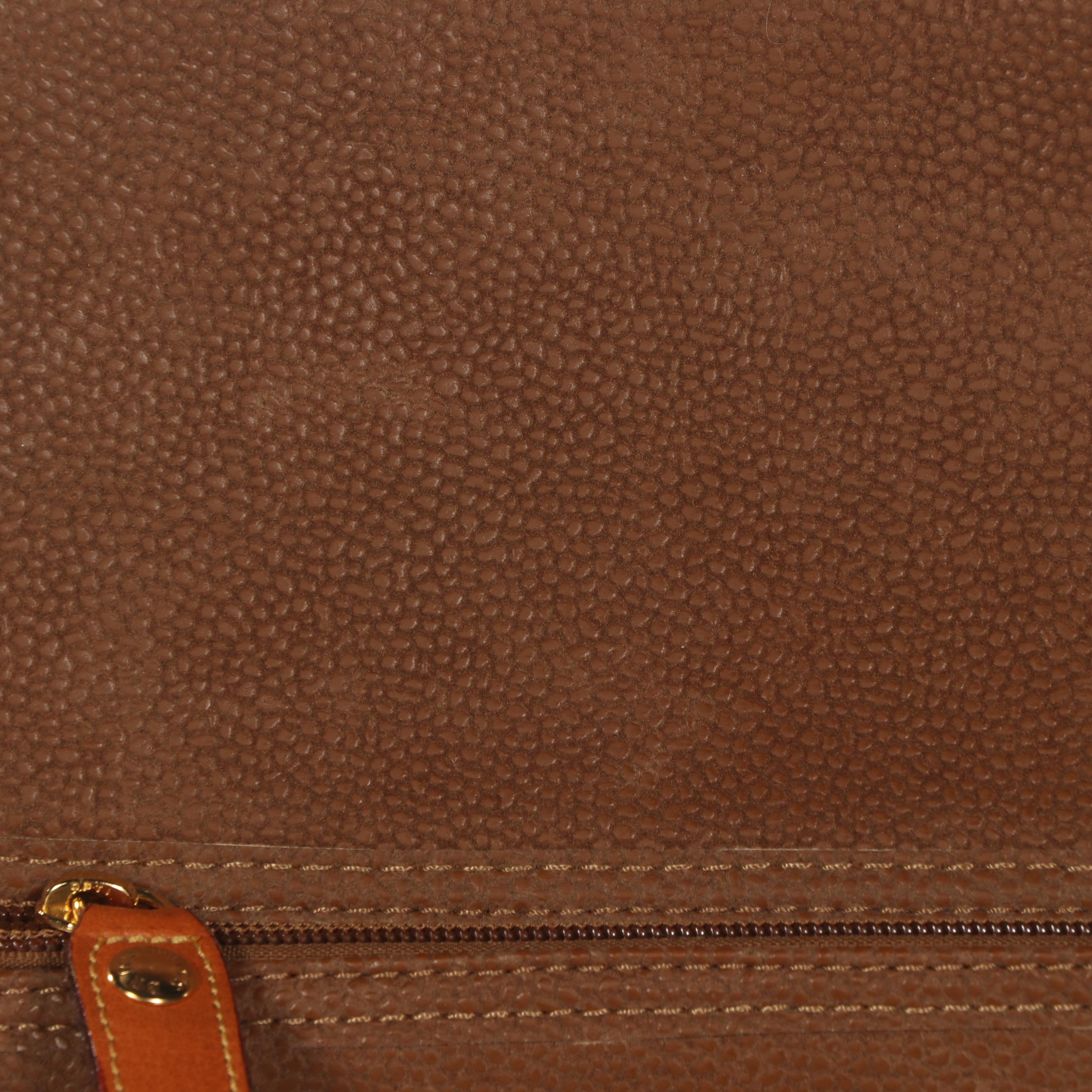 Bric's Life Collection 28" Wheeled Suitcase in Sueded Coated Canvas and Leather