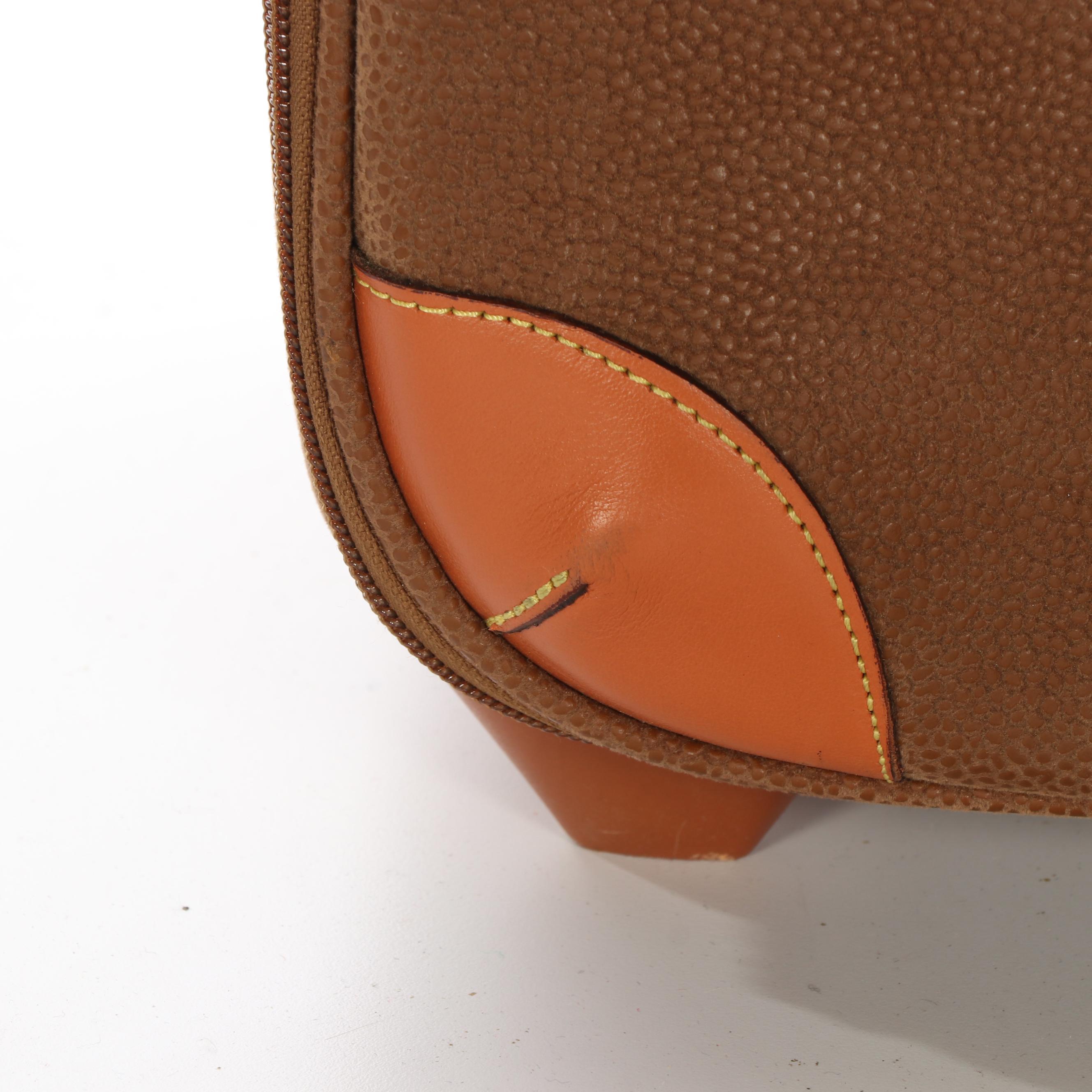 Bric's Life Collection 28" Wheeled Suitcase in Sueded Coated Canvas and Leather