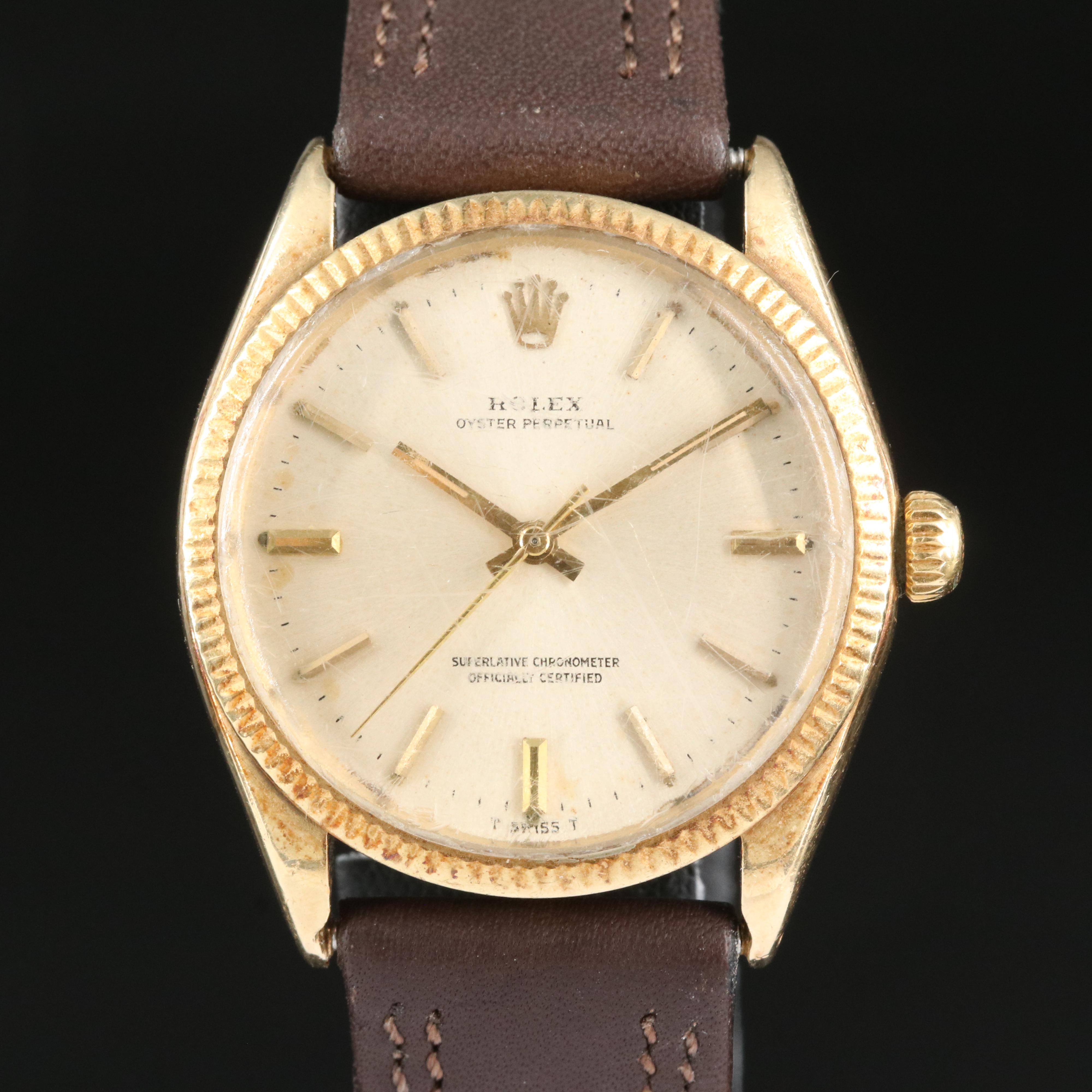 1969 14K Rolex Oyster Perpetual Watch
