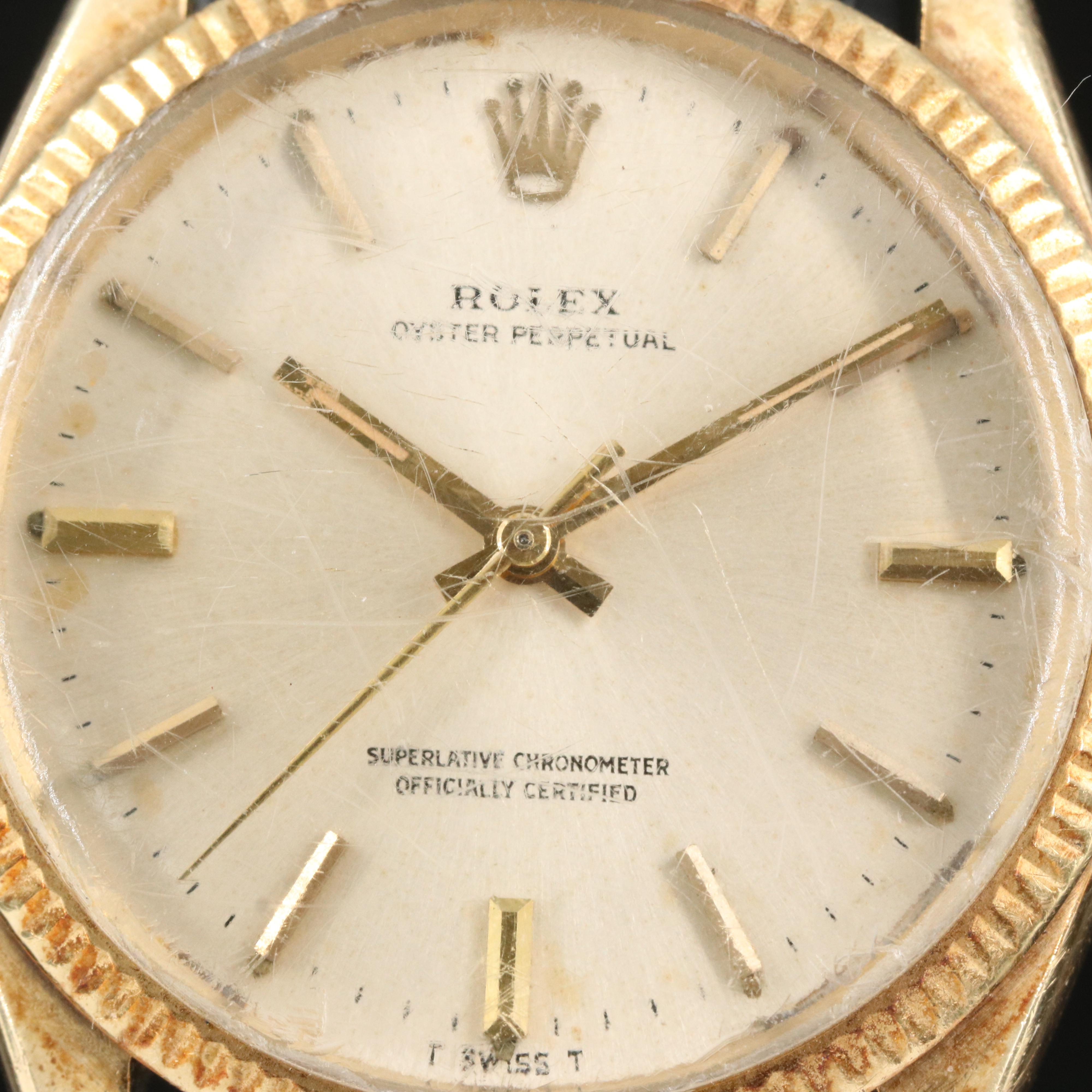 1969 14K Rolex Oyster Perpetual Watch
