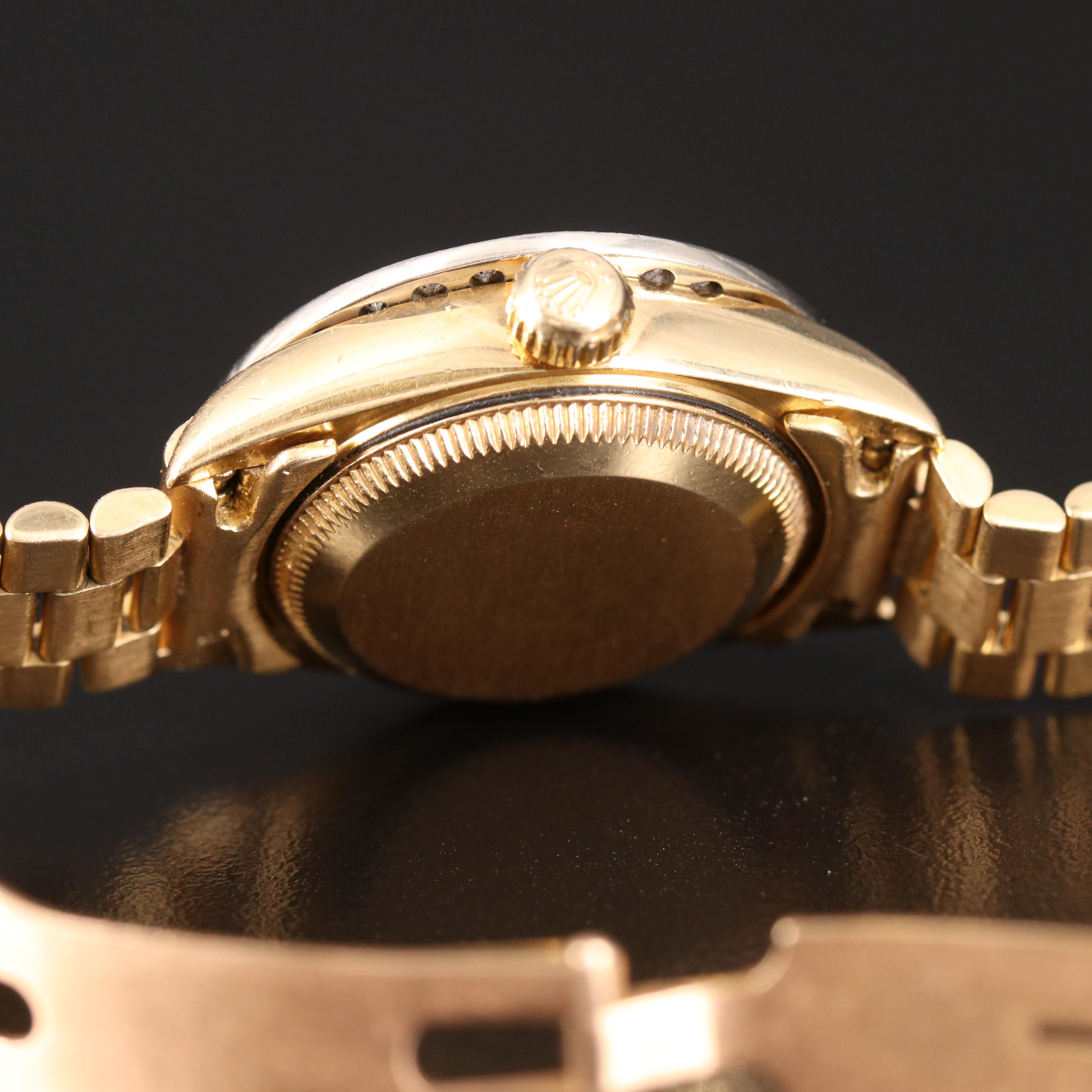 1996 Rolex Presidential Datejust 1.44 CTW Diamond Bezel and 18K Watch