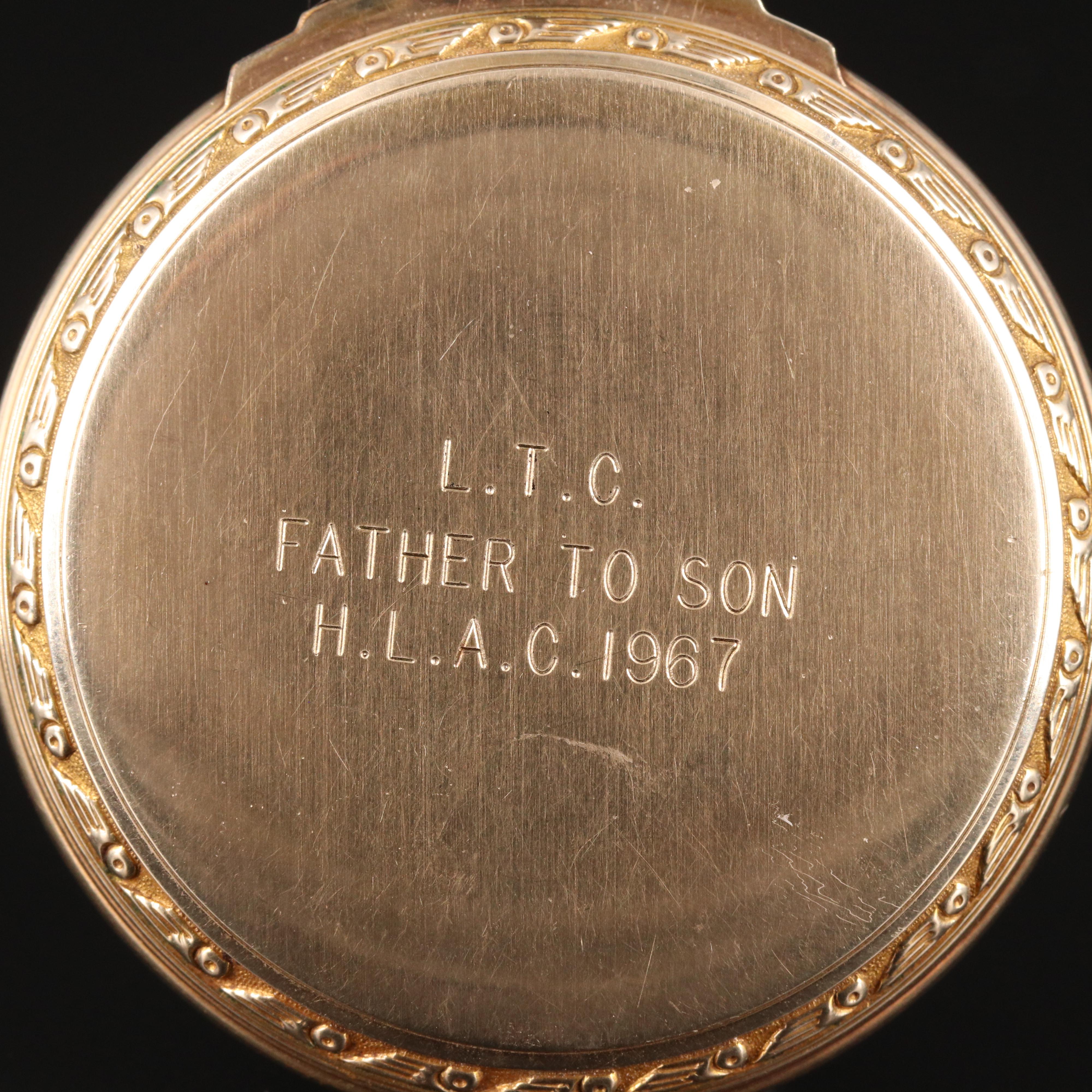 1941 - 1942 Hamilton Gold Filled Railroad Grade Pocket Watch