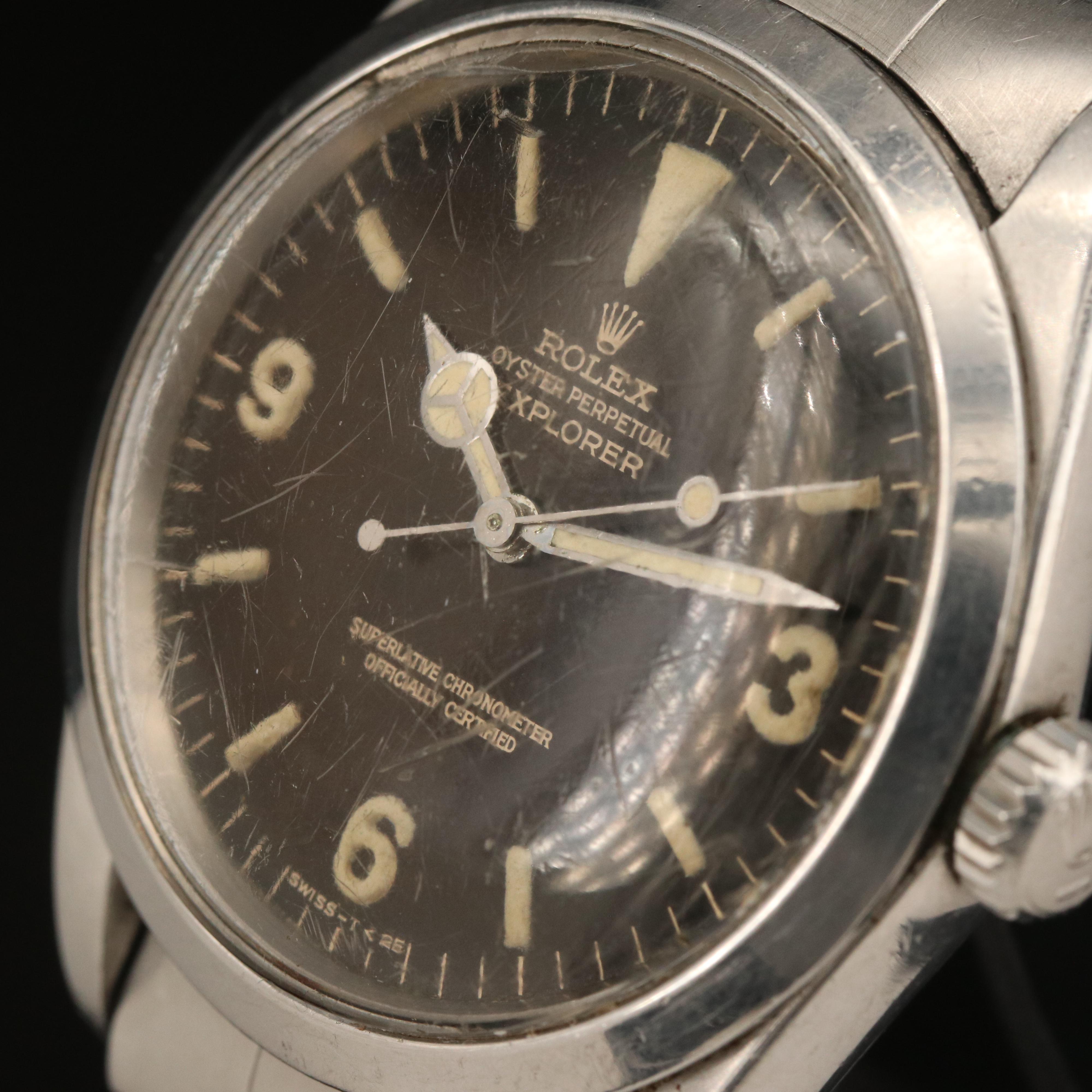 1965 Rolex Model 1016 Oyster Perpetual Explorer Stainless Steel Watch