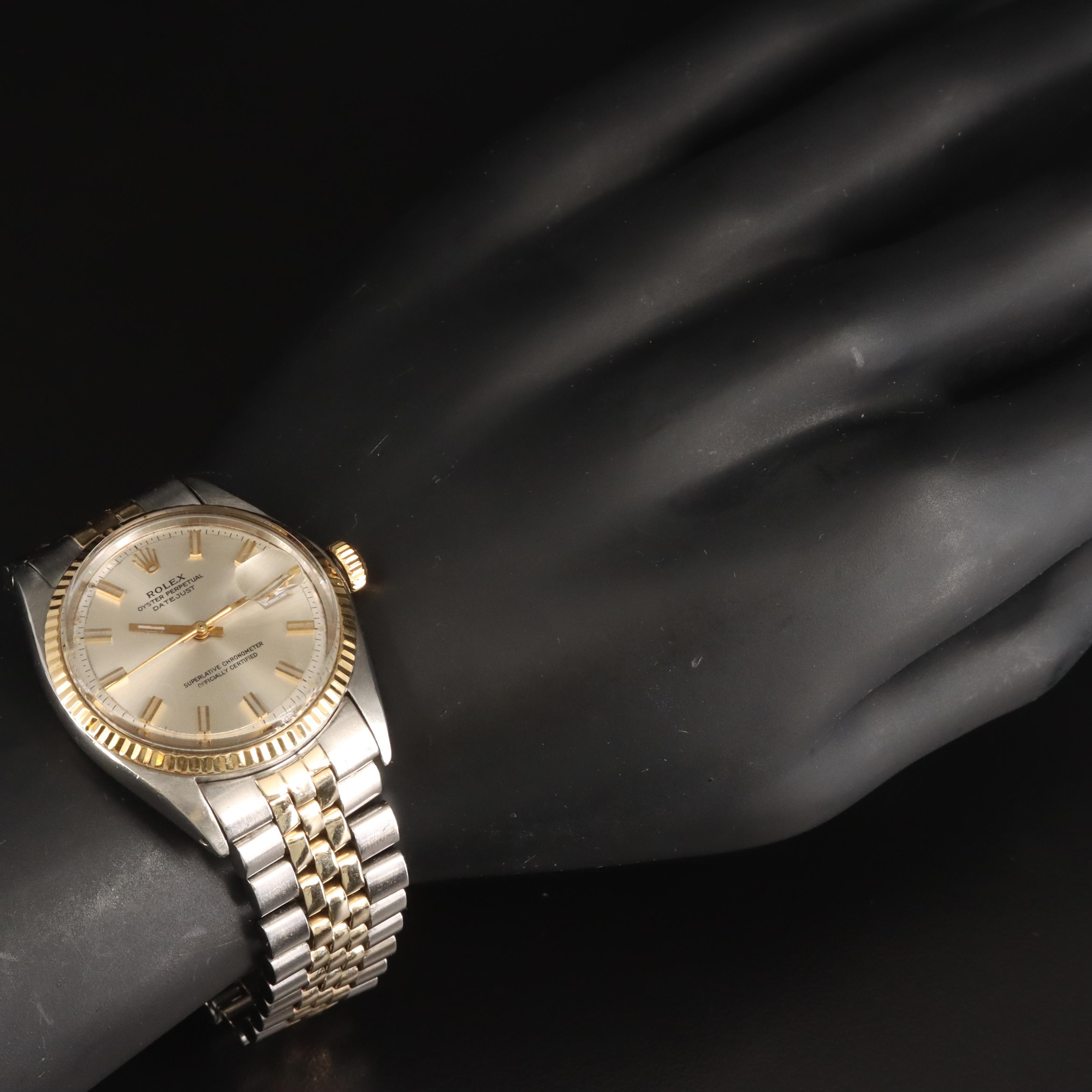 1972 Rolex Oyster Perpetual Datejust 14K and Stainless Steel Watch