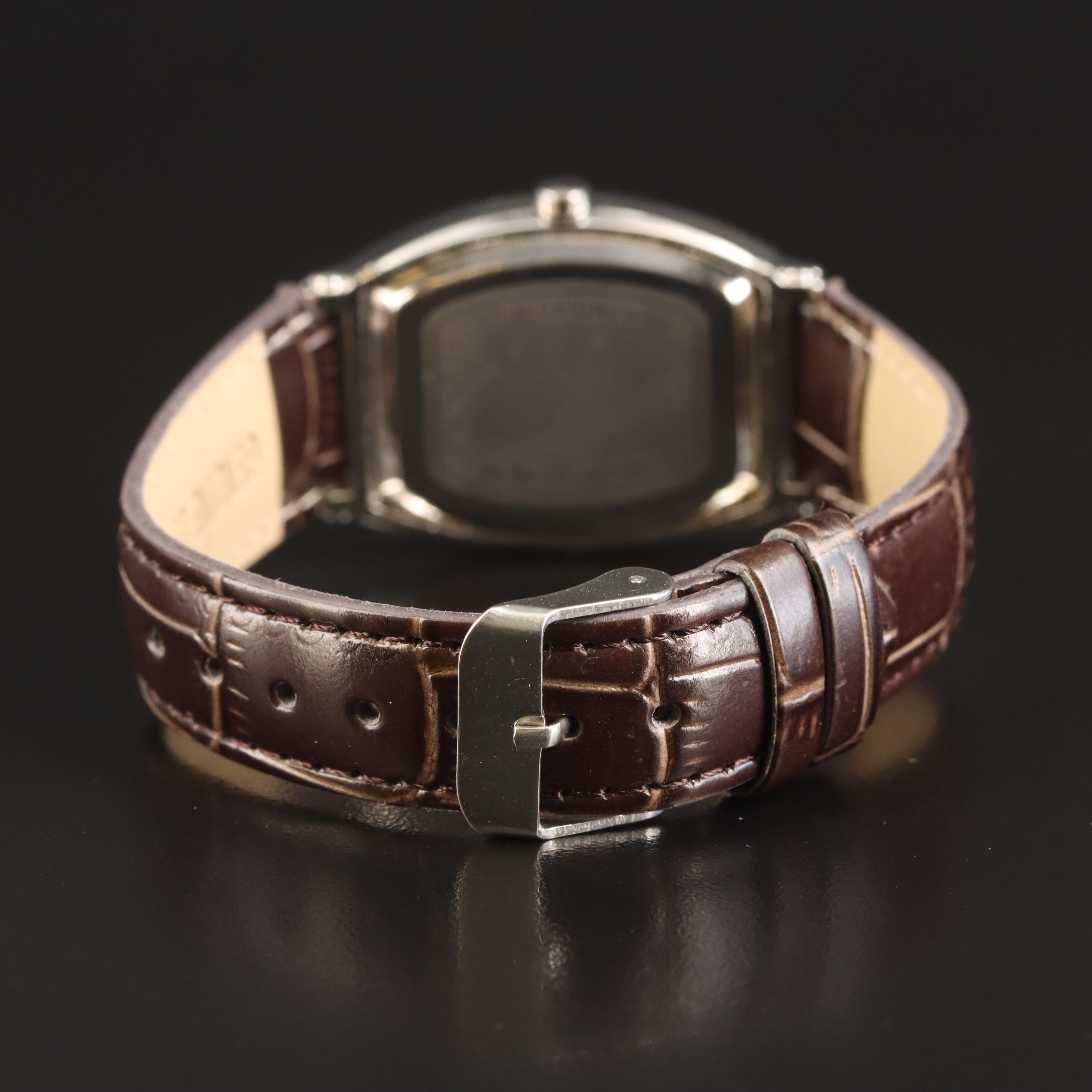 Tonneau Case Quartz Watch