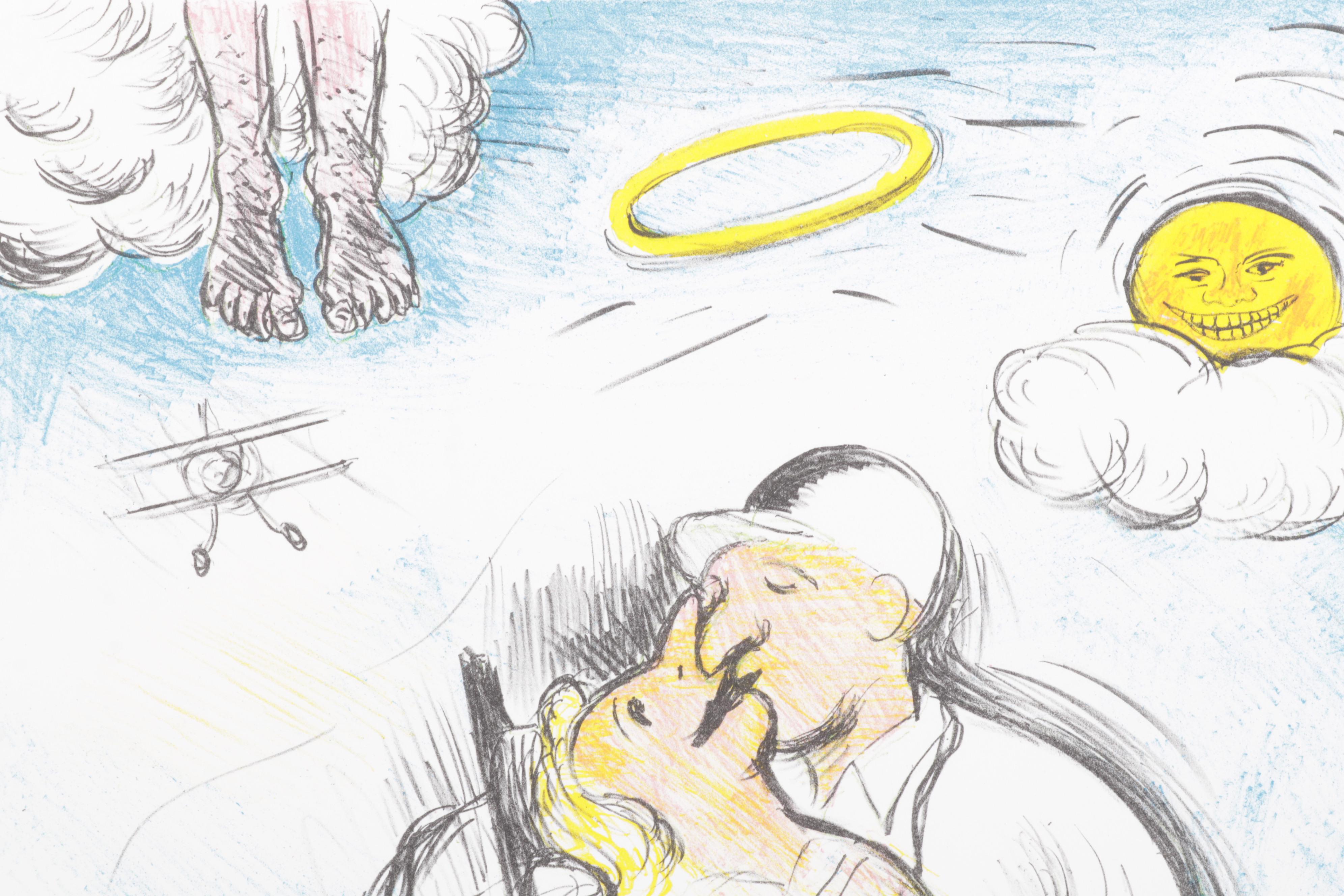 Sidney Chafetz Color Lithograph "Heavenly Bliss," 1998