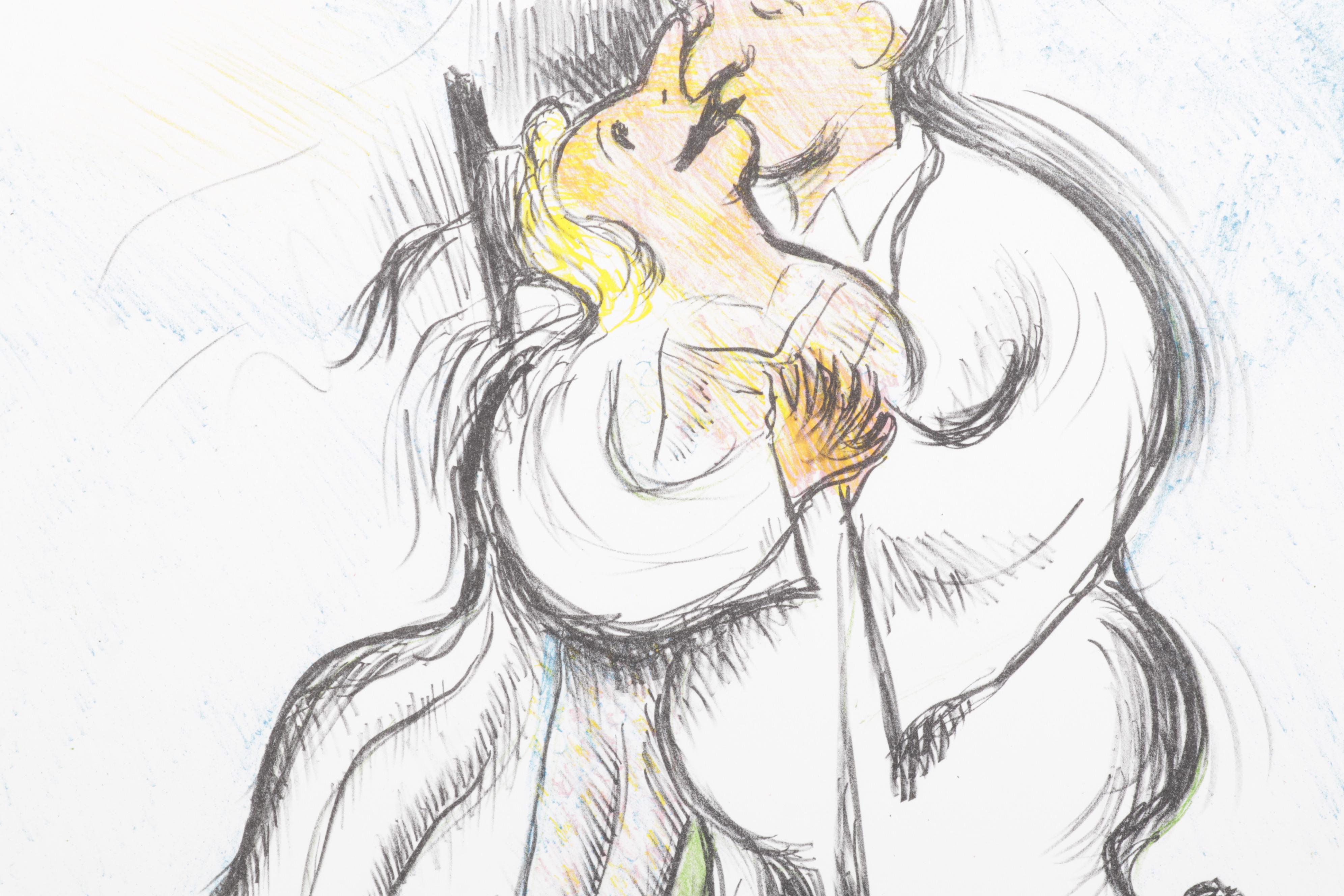 Sidney Chafetz Color Lithograph "Heavenly Bliss," 1998