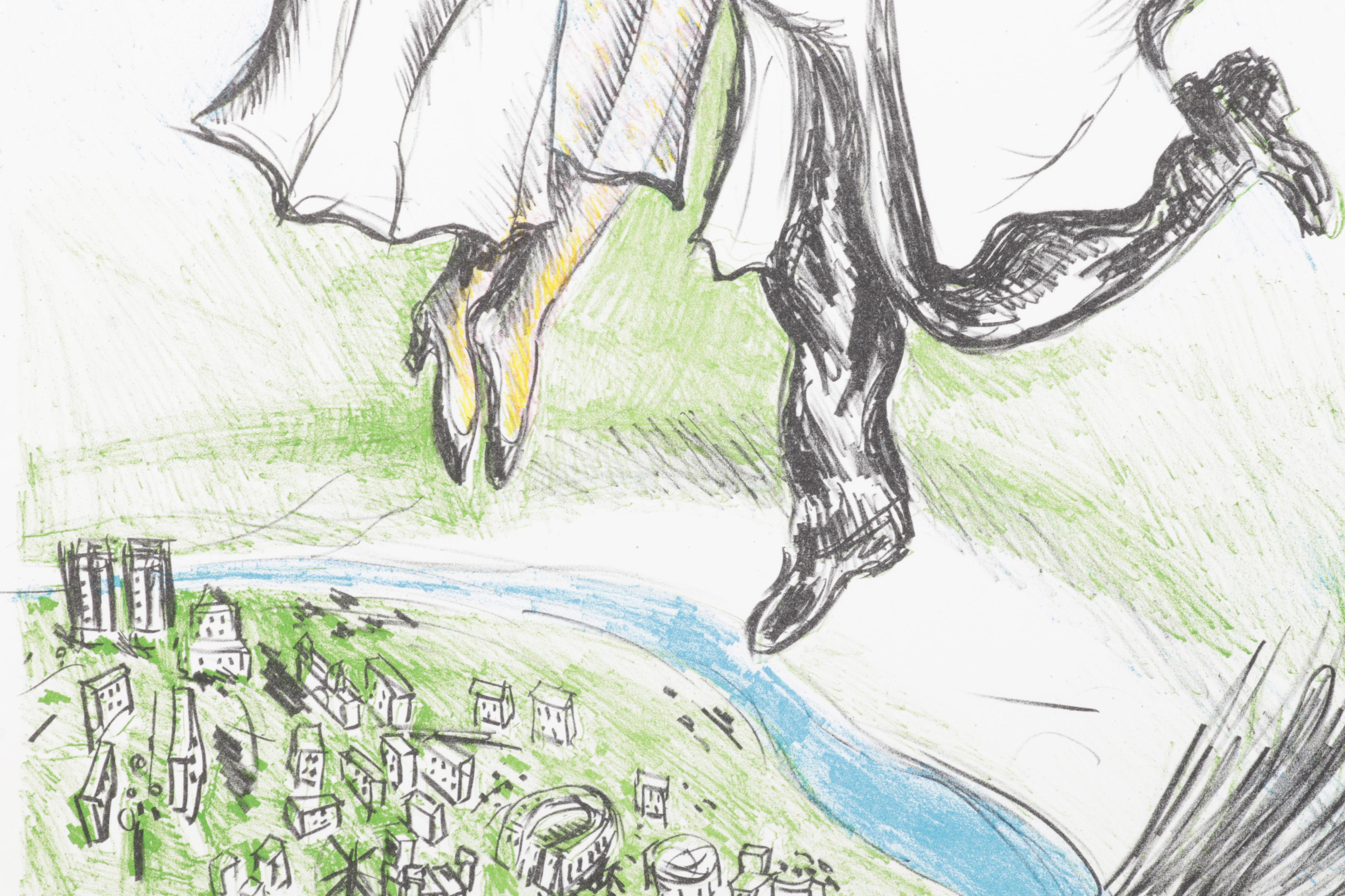 Sidney Chafetz Color Lithograph "Heavenly Bliss," 1998