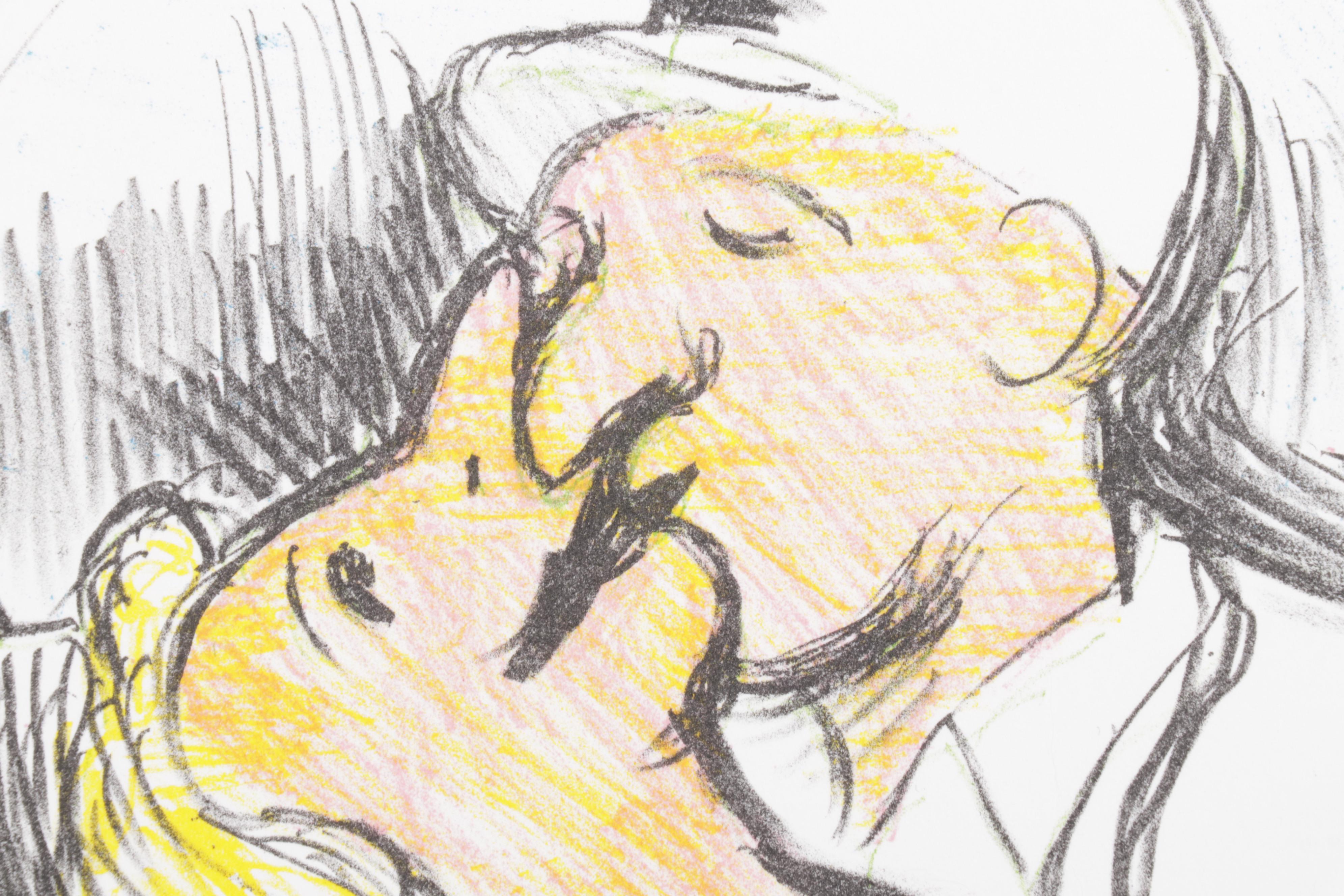 Sidney Chafetz Color Lithograph "Heavenly Bliss," 1998