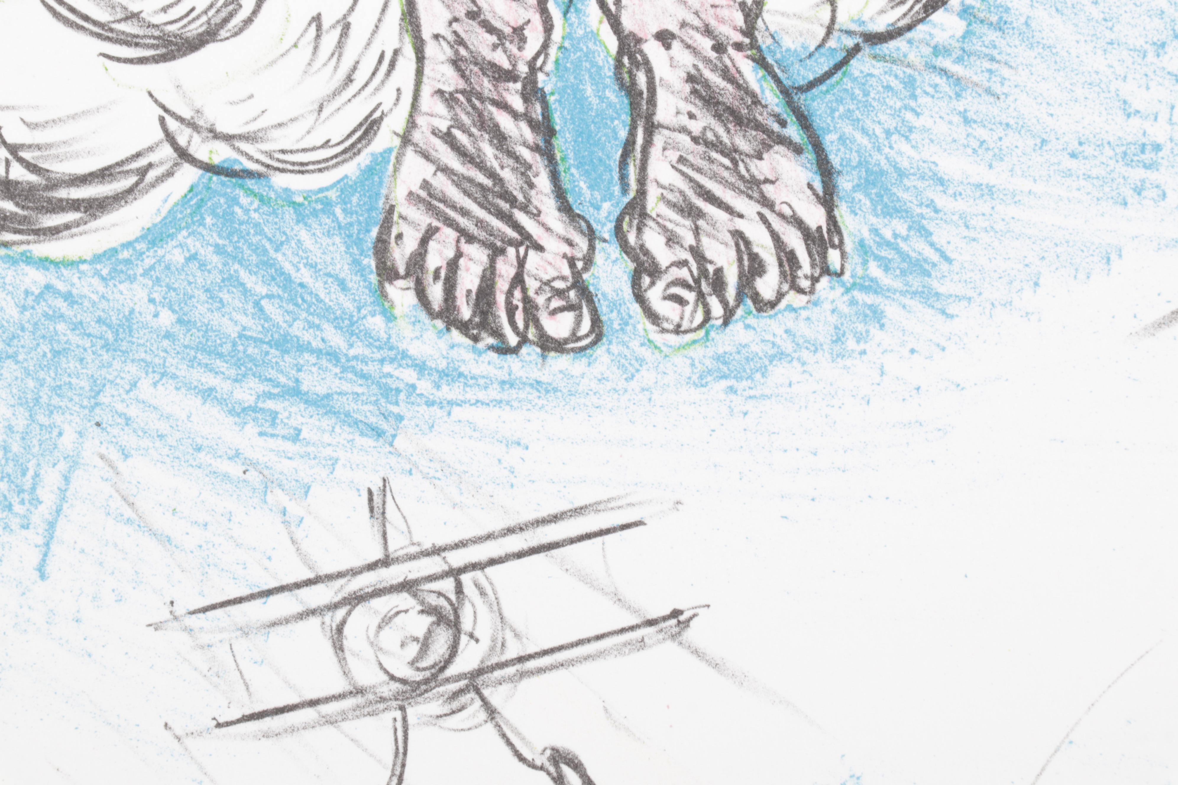 Sidney Chafetz Color Lithograph "Heavenly Bliss," 1998