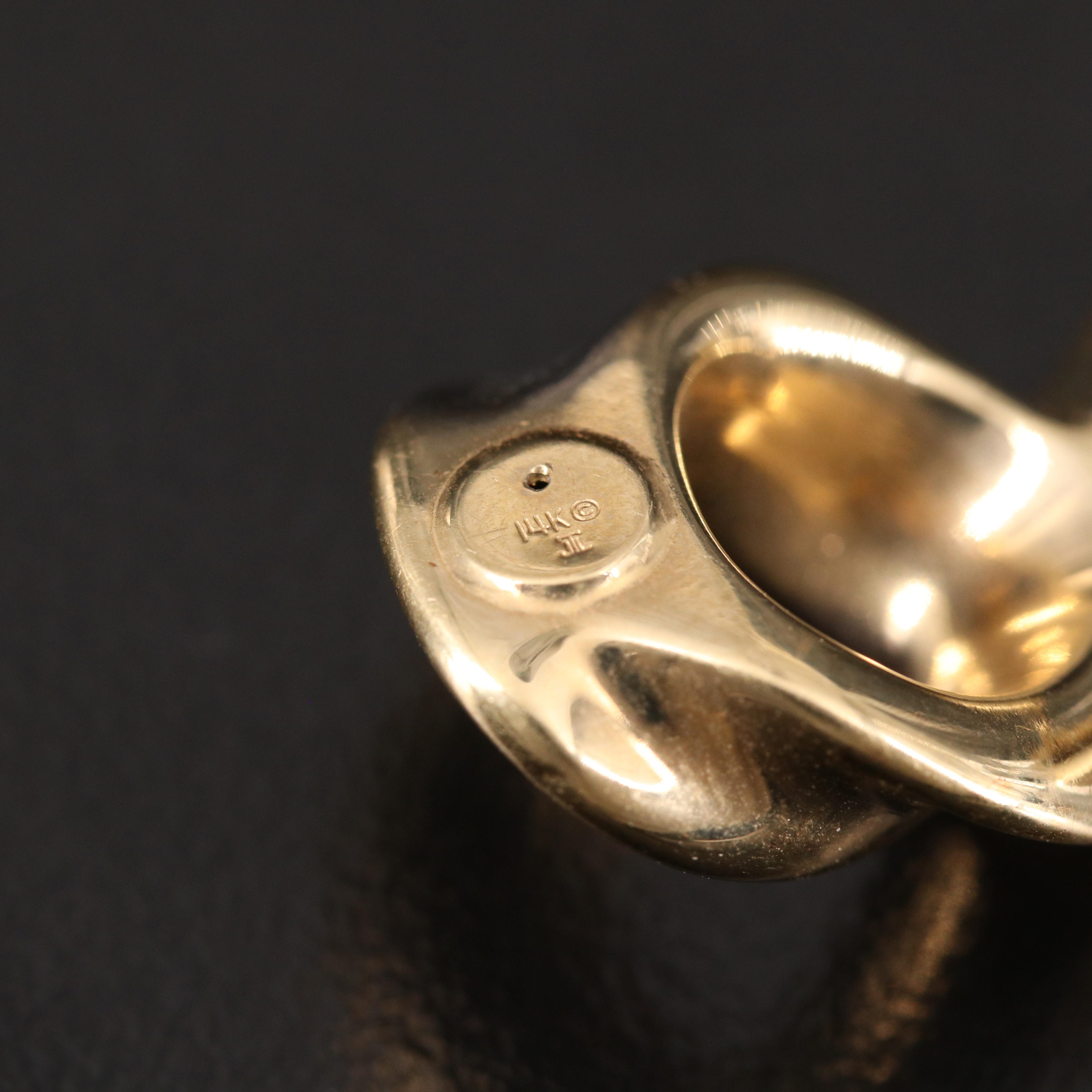 14K Two-Tone Infinity Slide Pendant