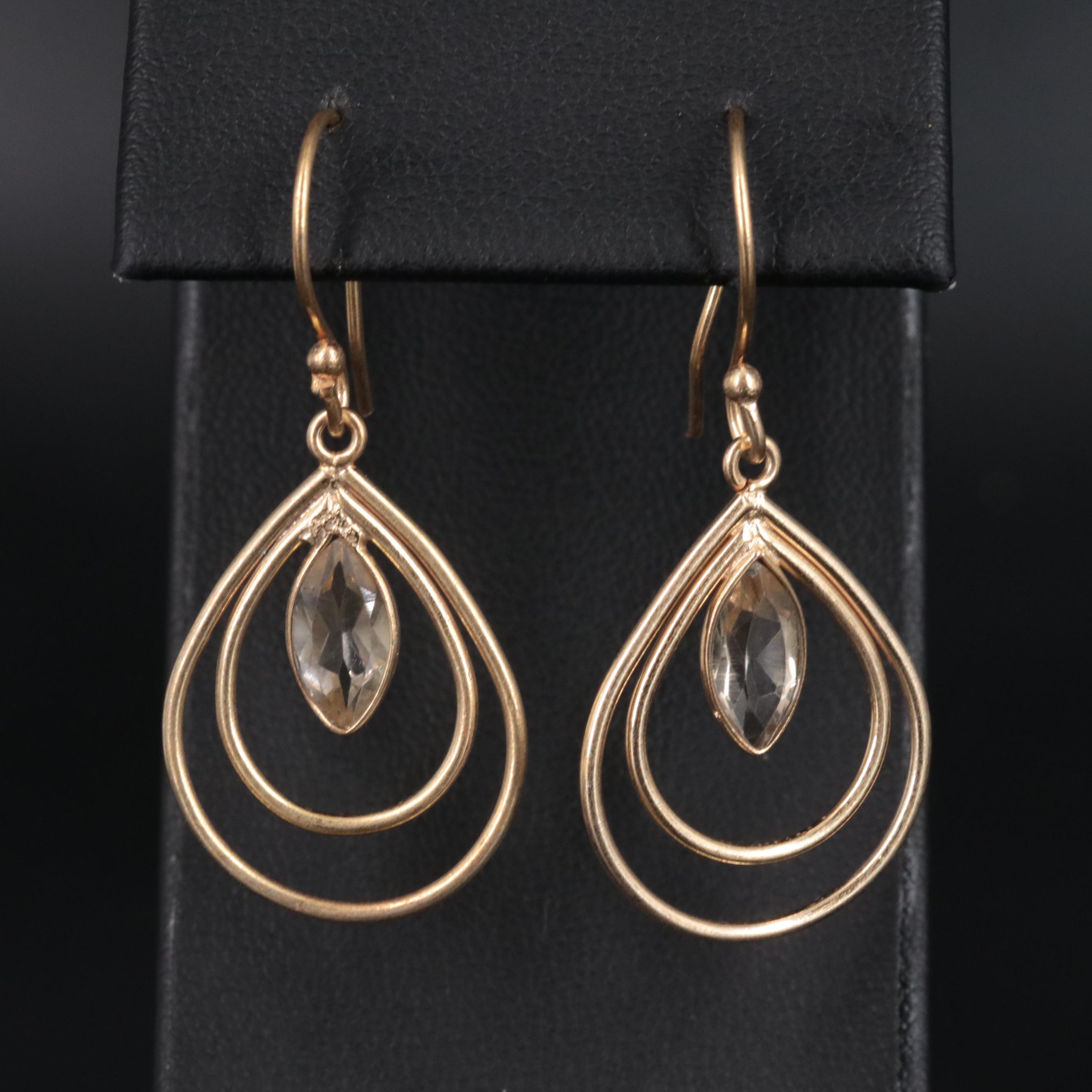 Citrine Dangle Earrings