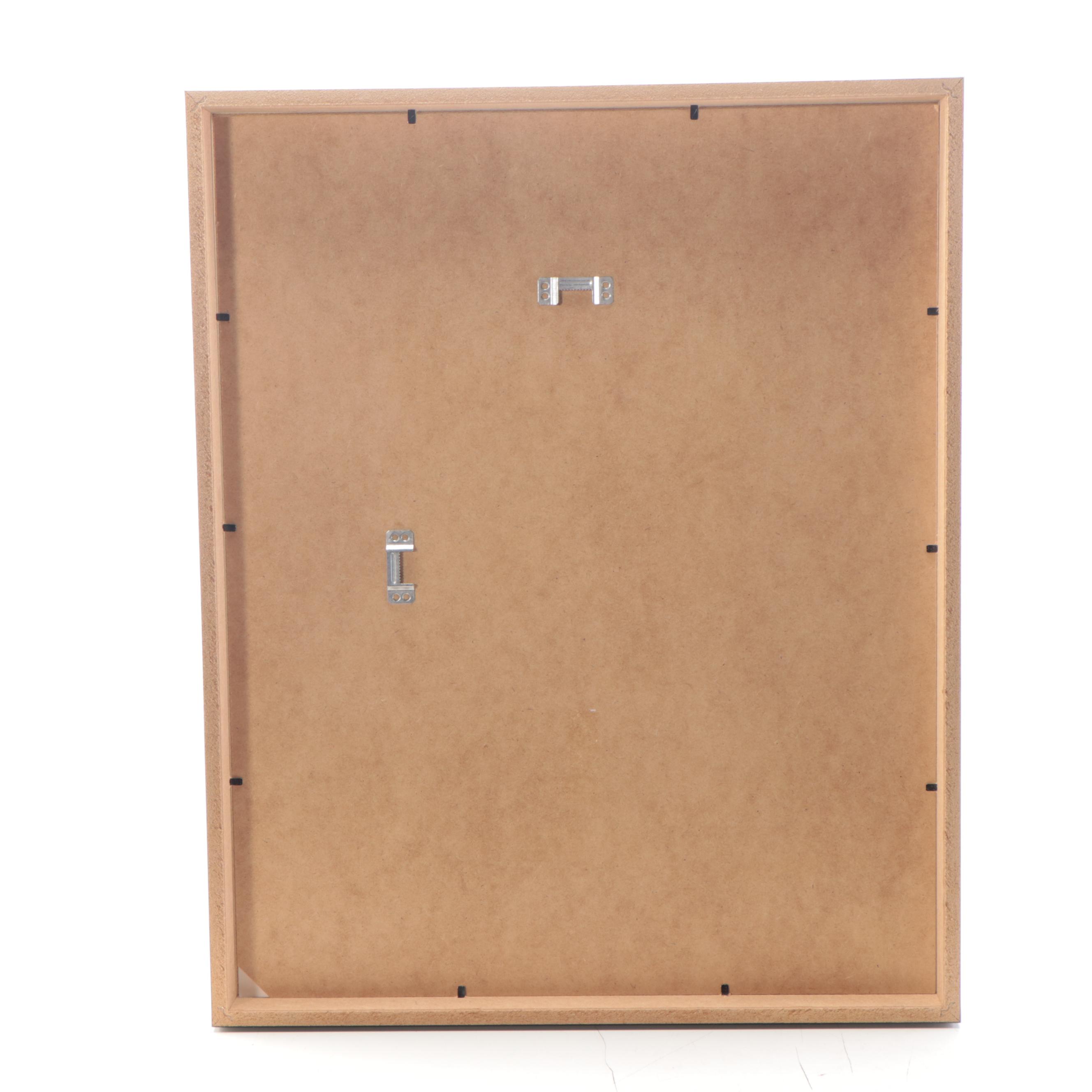 Harry Hilson Abstract Ink and Watercolor Drawing, 1961