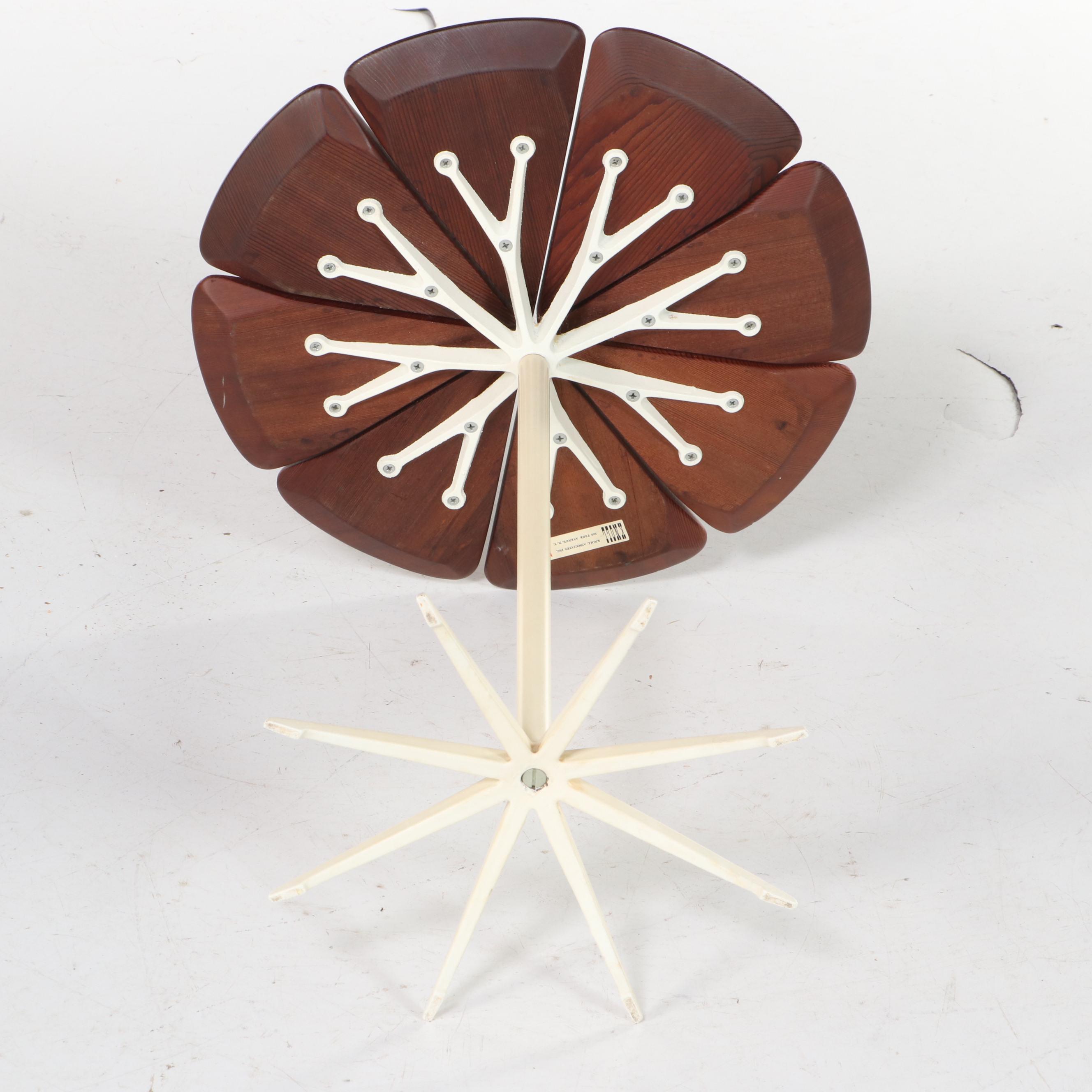 Richard Schultz for Knoll "Petal" Enameled Aluminum and Pine Side Table