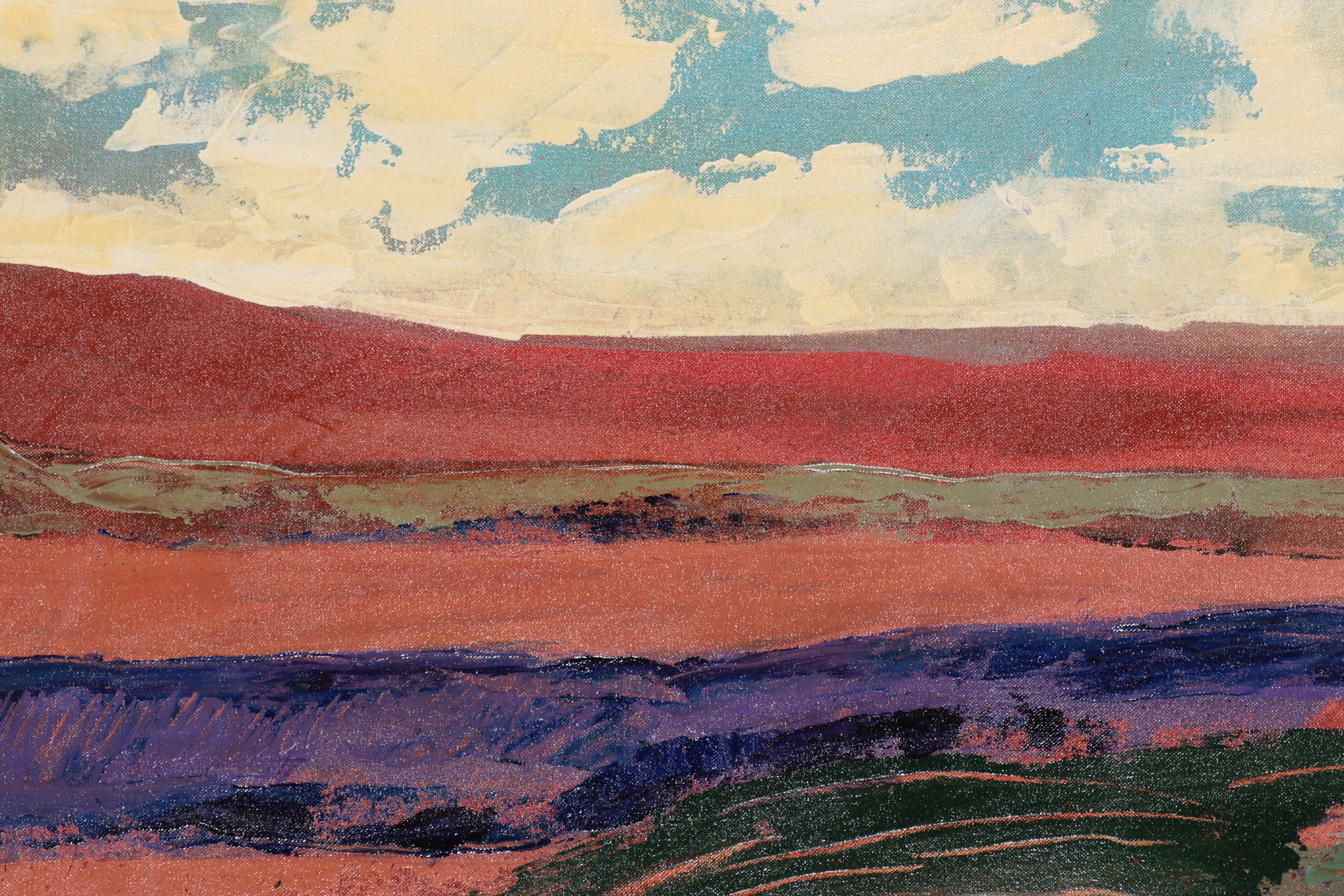 Harry Hilson Large-Scale Landscape Oil Painting, Circa 2000