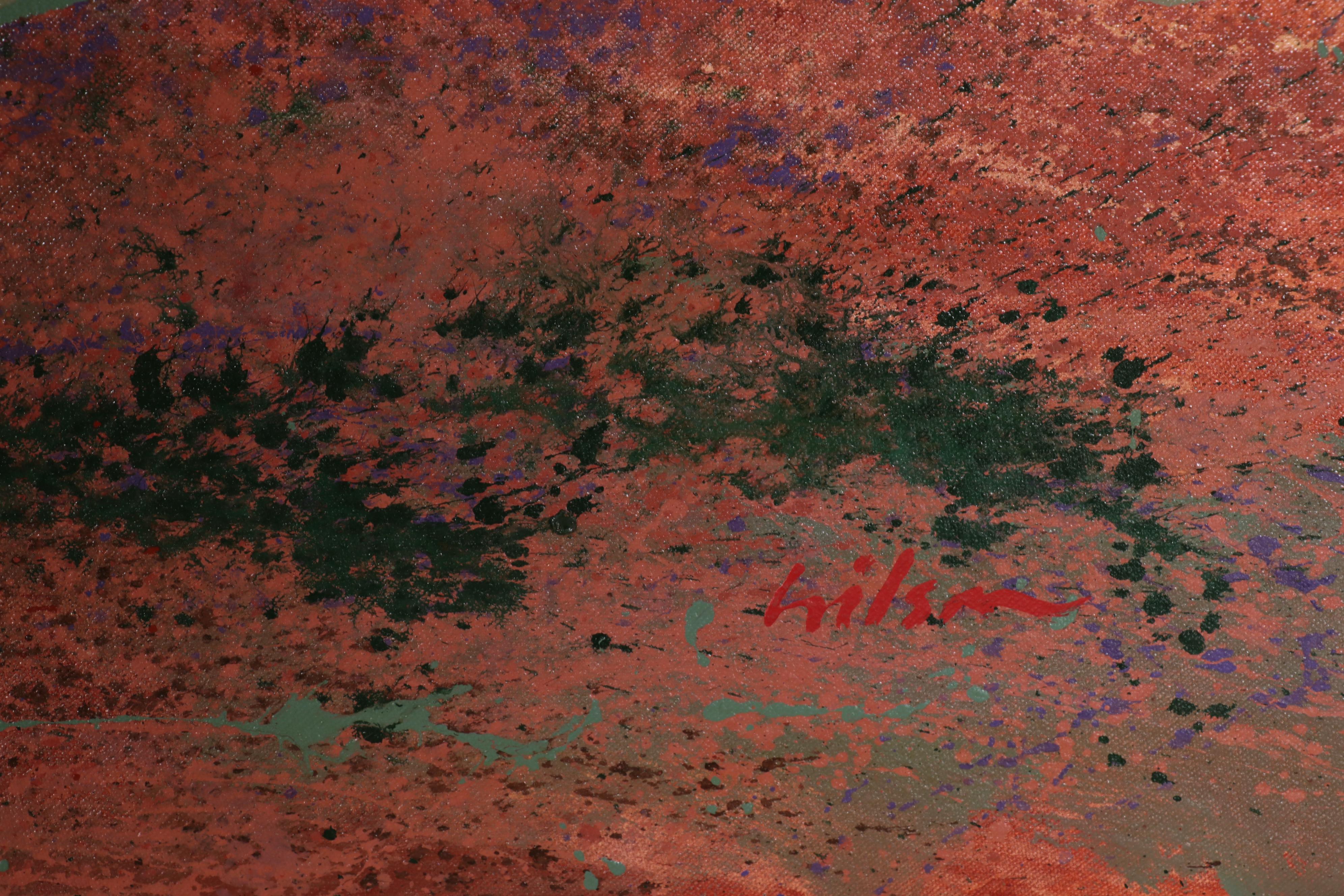 Harry Hilson Large-Scale Landscape Oil Painting, Circa 2000