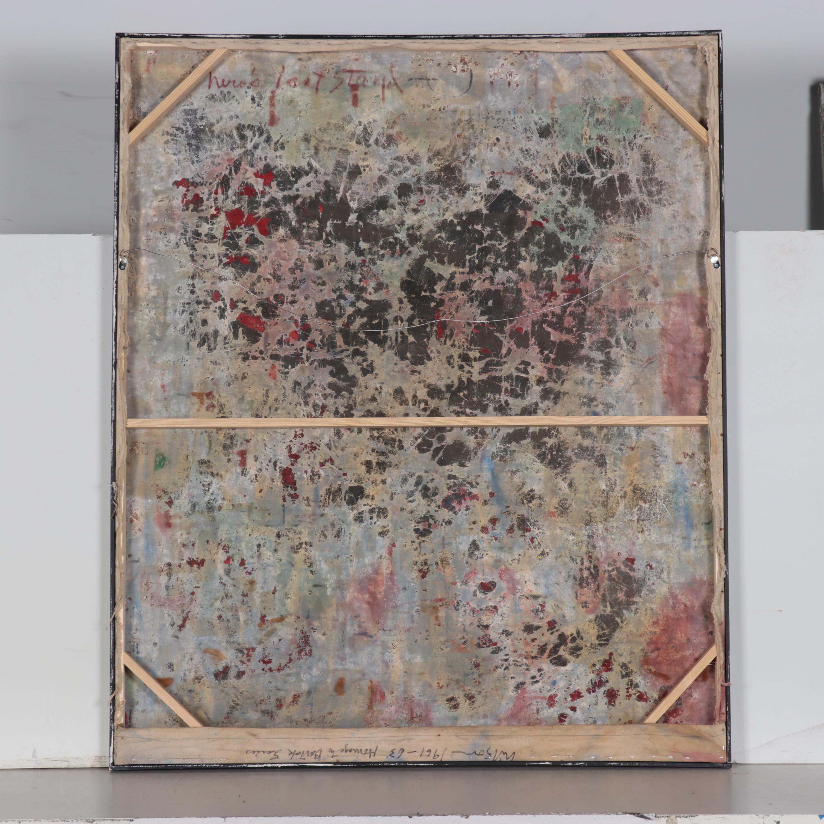 Harry Hilson Large-Scale Oil Painting From "Homage to Bartok" Series, 1963