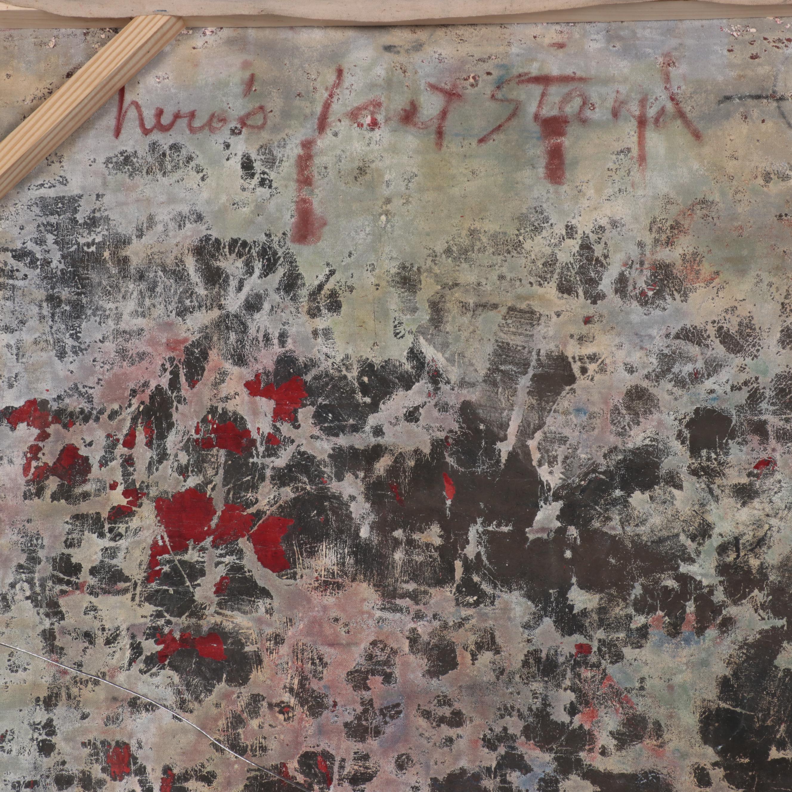 Harry Hilson Large-Scale Oil Painting From "Homage to Bartok" Series, 1963