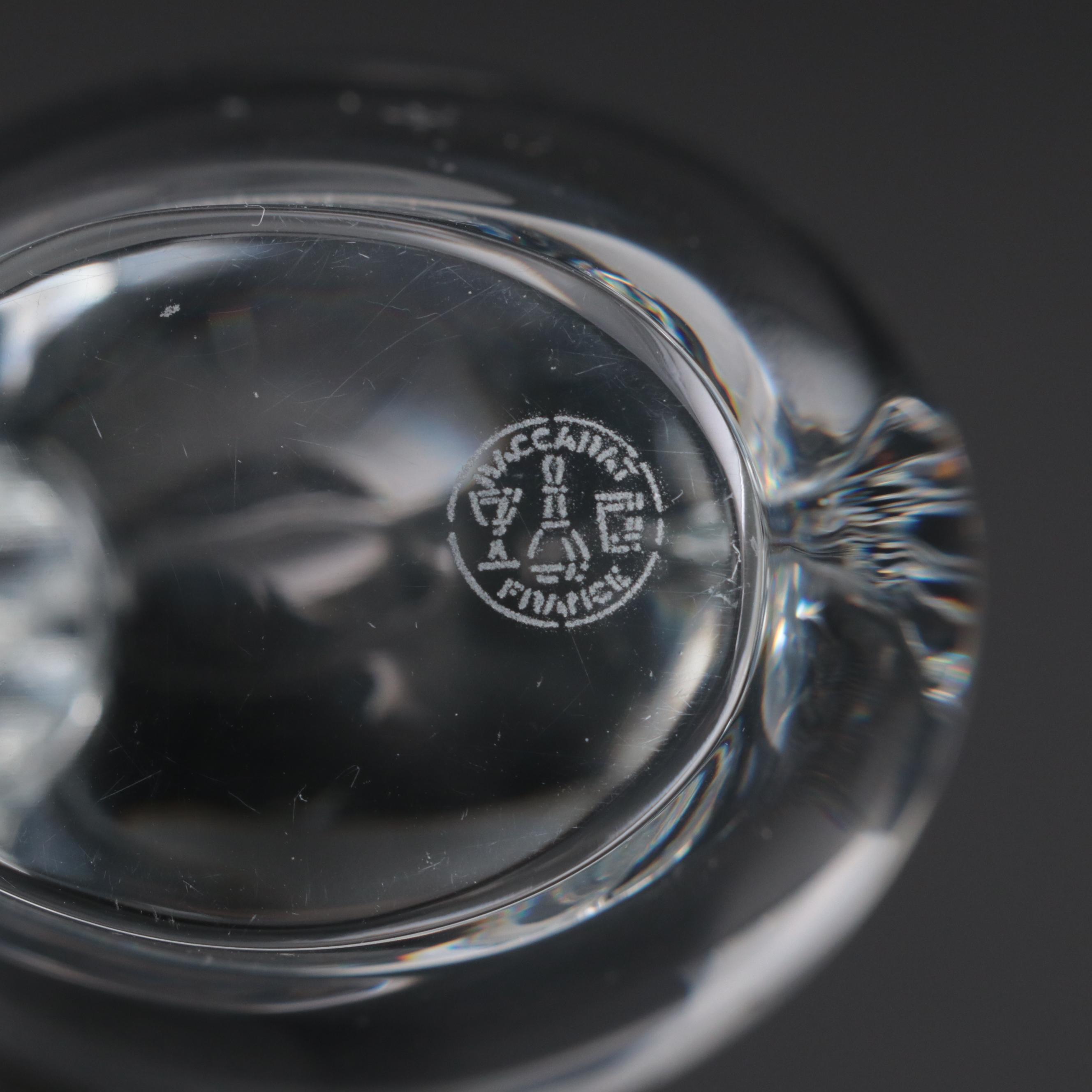 Baccarat "Pelican", "Owl" and "Turtle Dove" Crystal Figurines