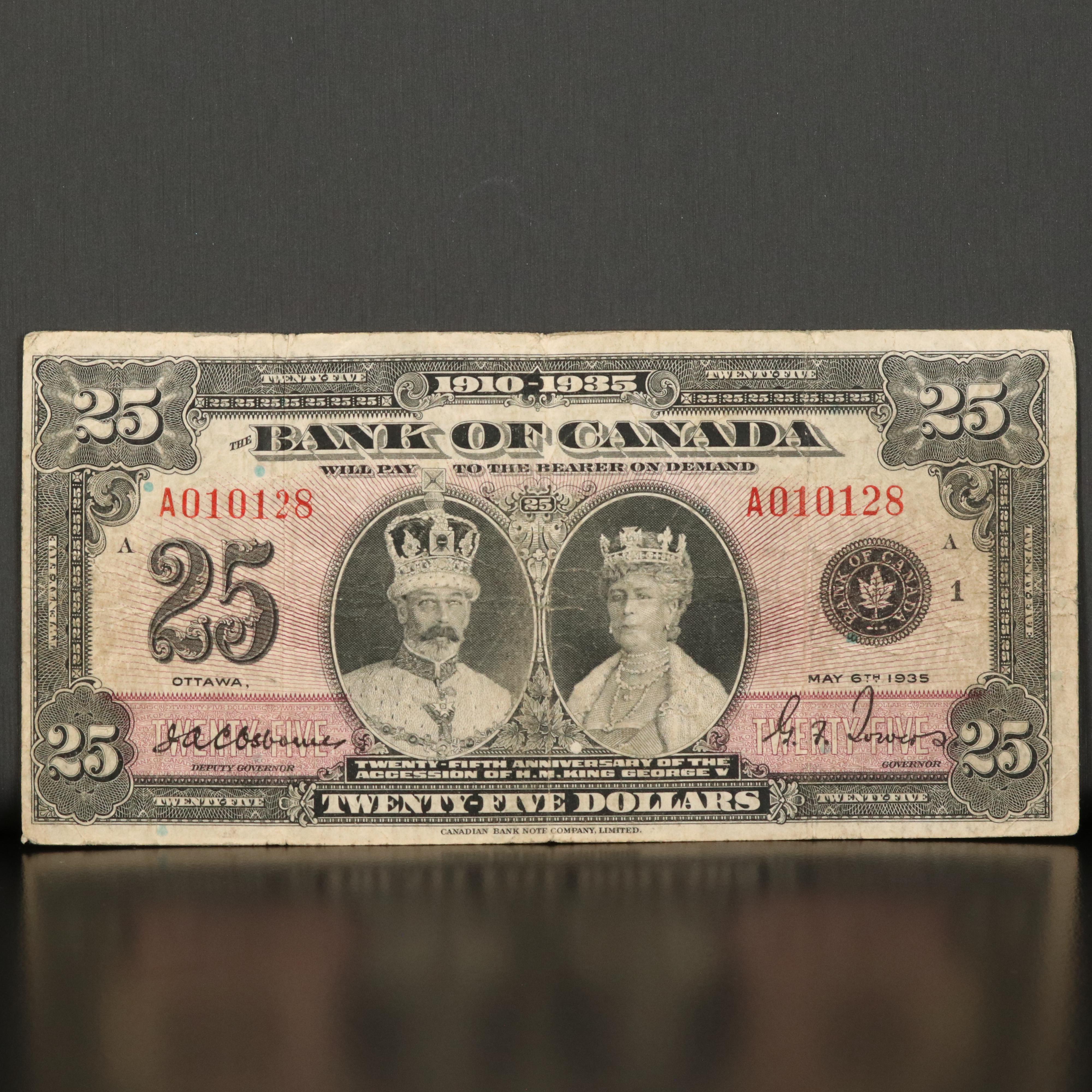 Canada 1935 Twenty-Five Dollar Note