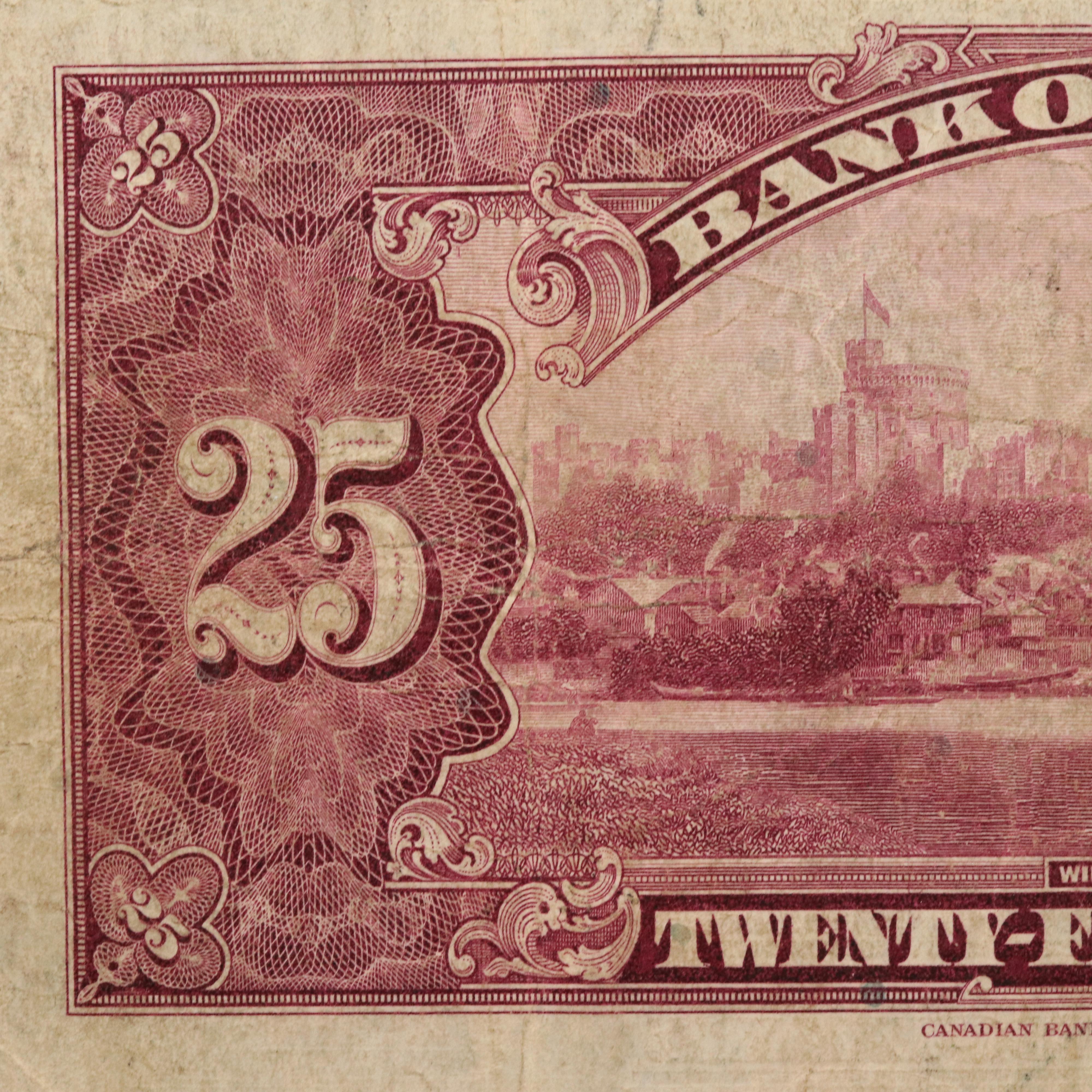 Canada 1935 Twenty-Five Dollar Note
