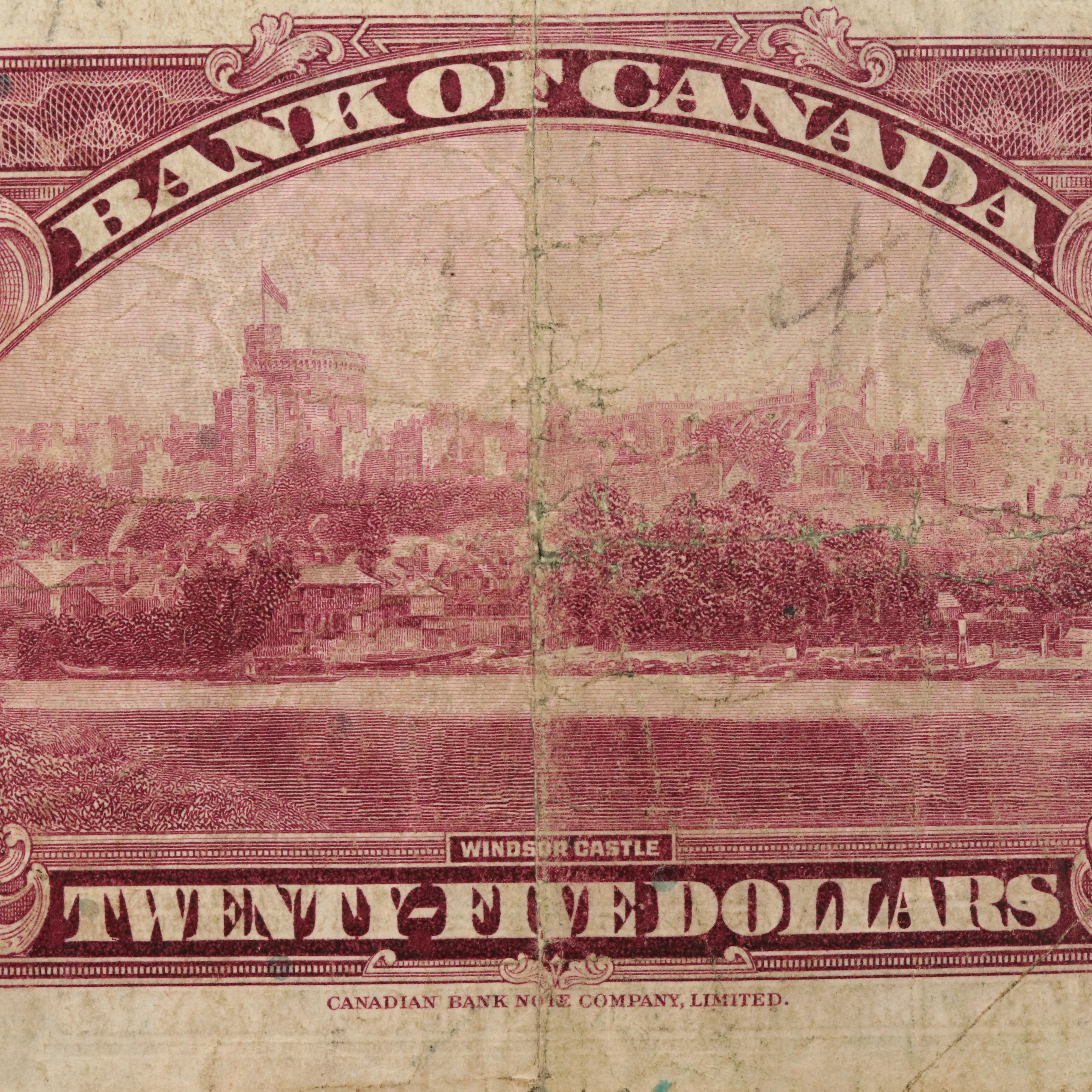 Canada 1935 Twenty-Five Dollar Note