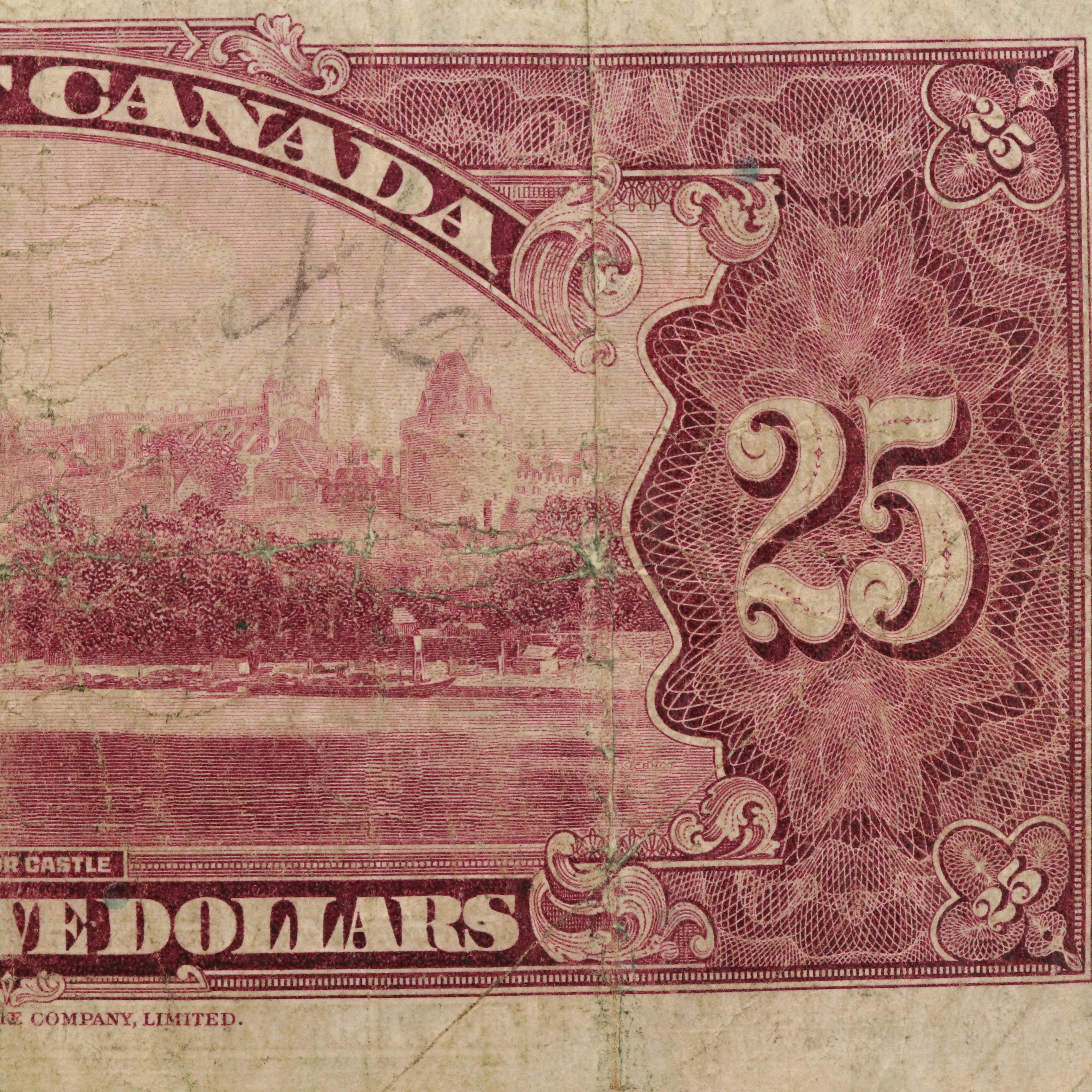 Canada 1935 Twenty-Five Dollar Note