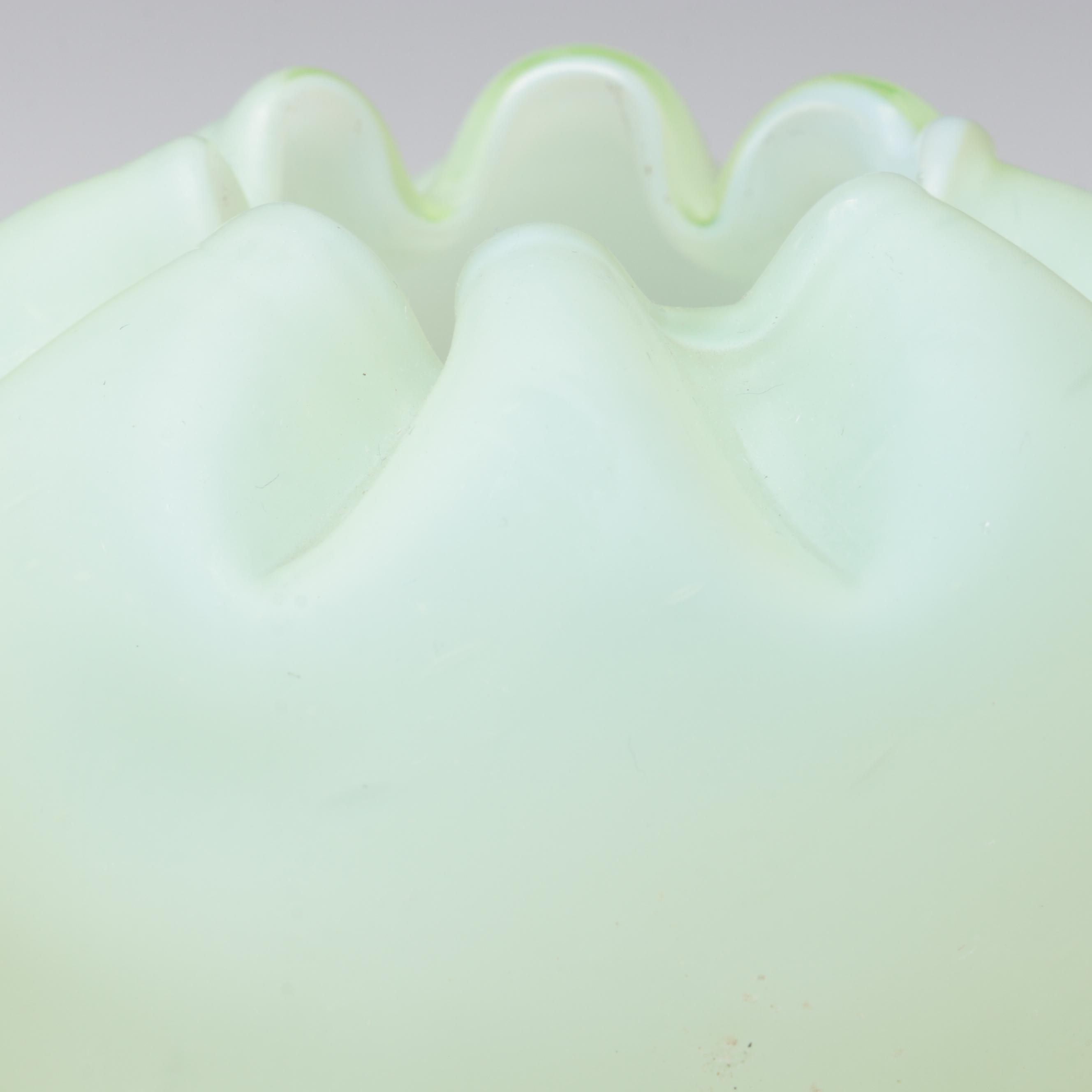 Victorian Cased Satin Glass Rose Bowls, Late 19th to Early 20th Century