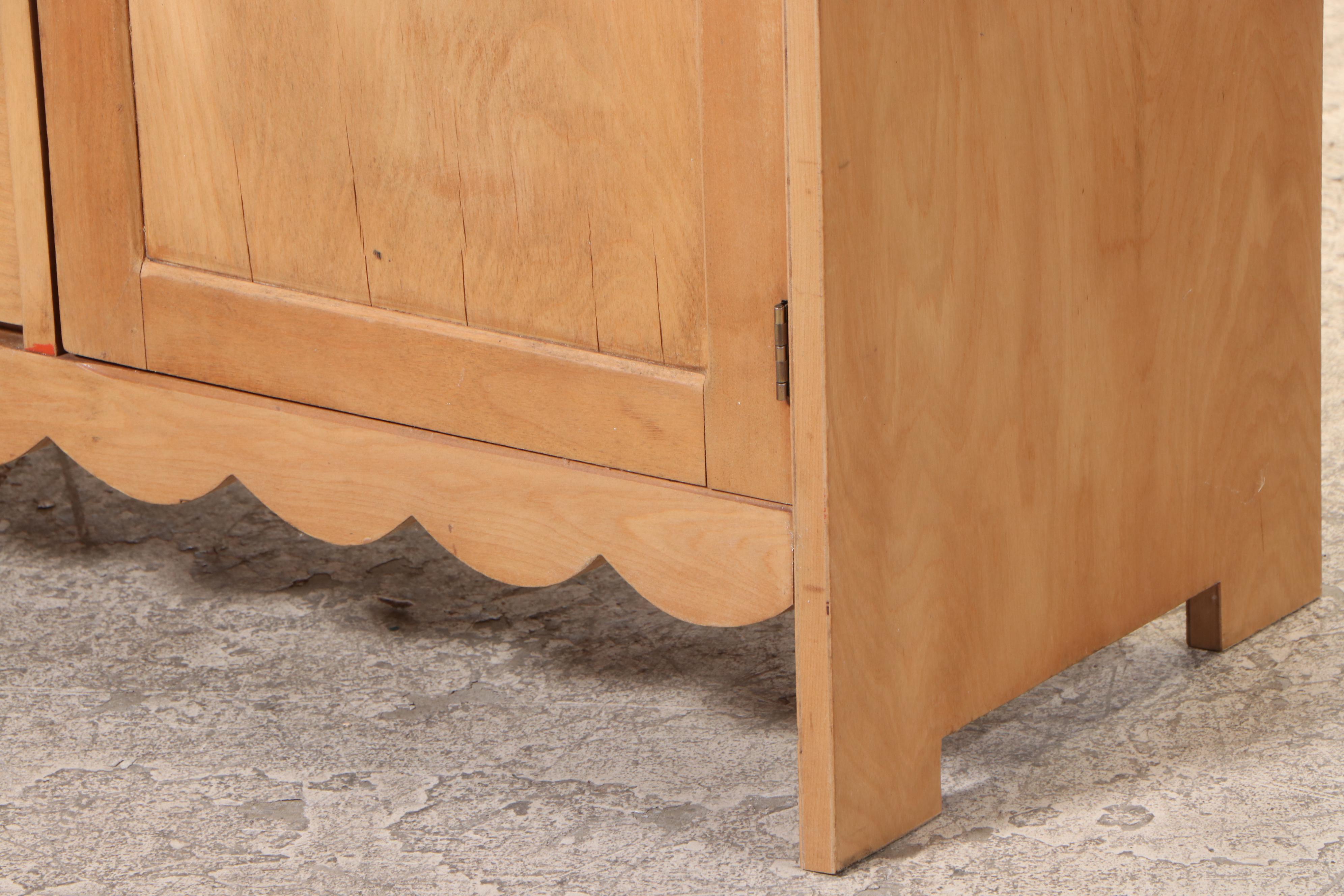 Birch Chifferobe with Four-Drawers