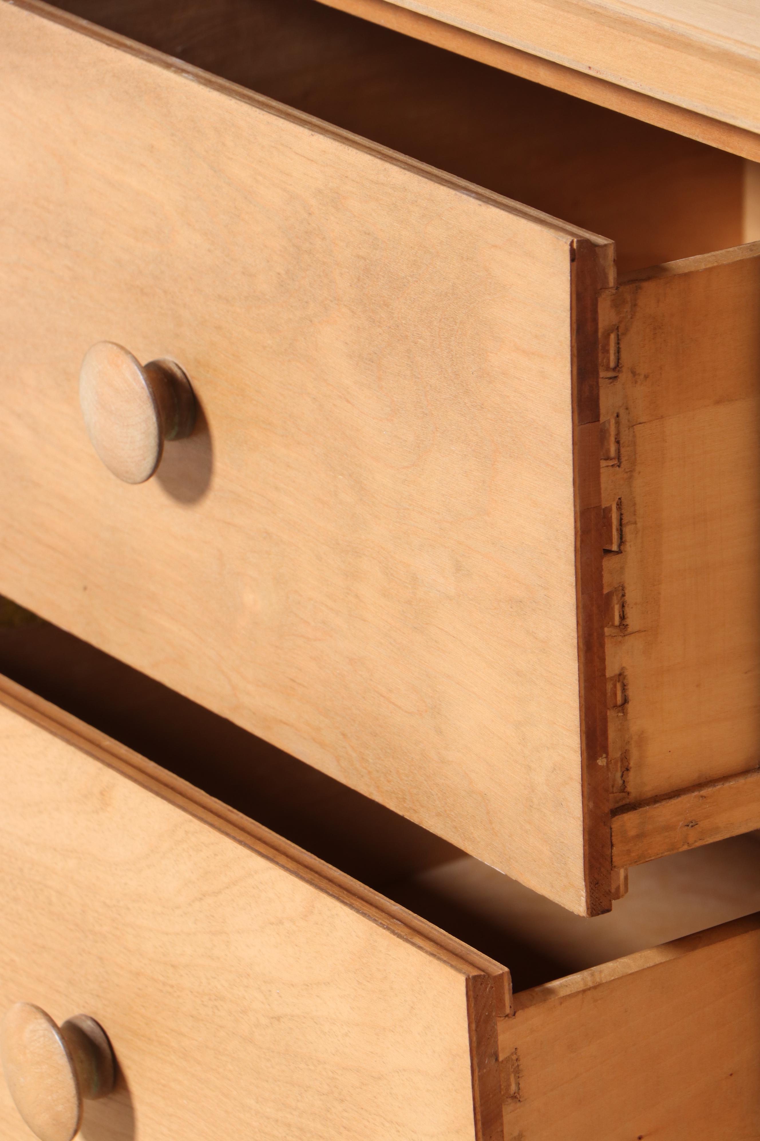 Birch Chifferobe with Four-Drawers