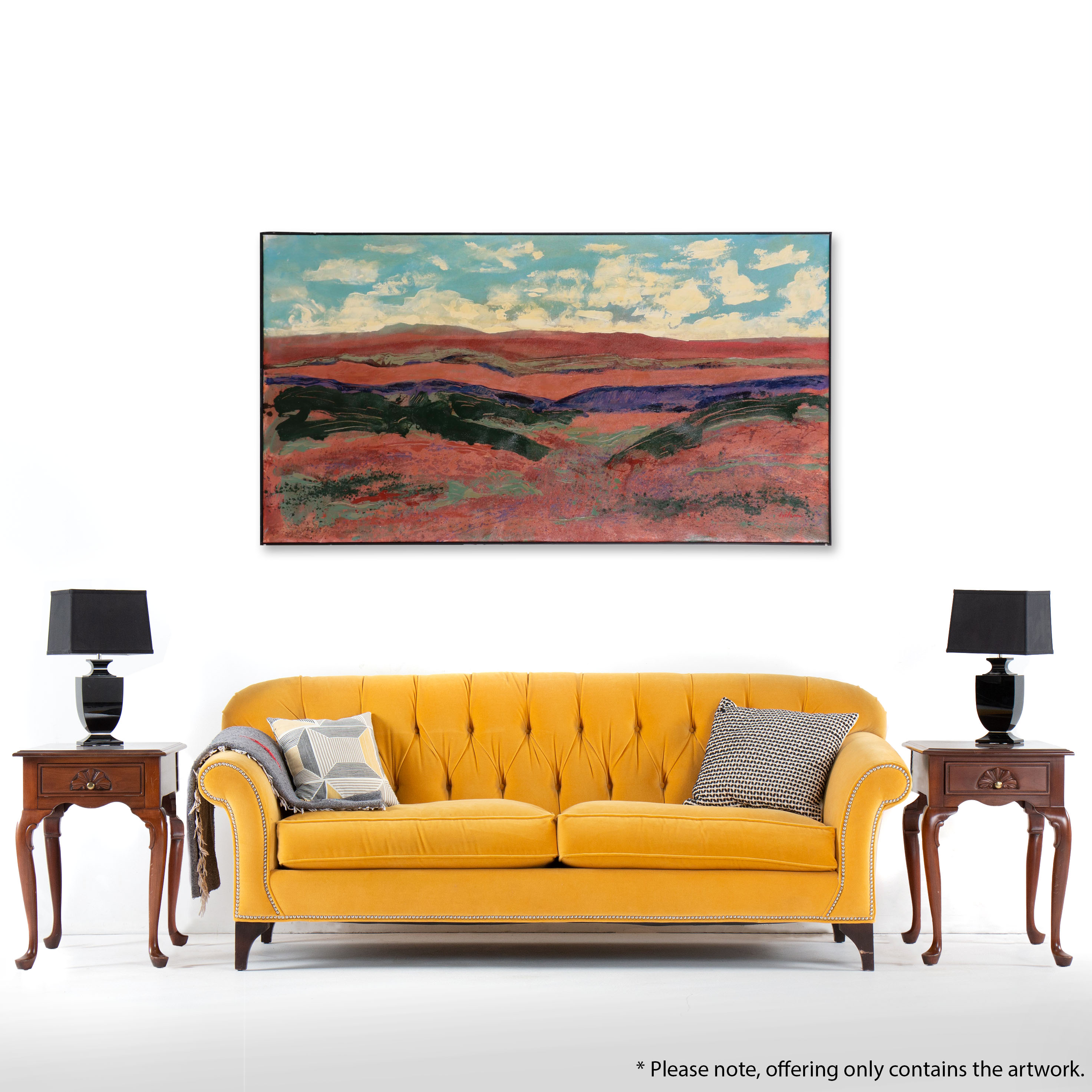 Harry Hilson Large-Scale Landscape Oil Painting, Circa 2000