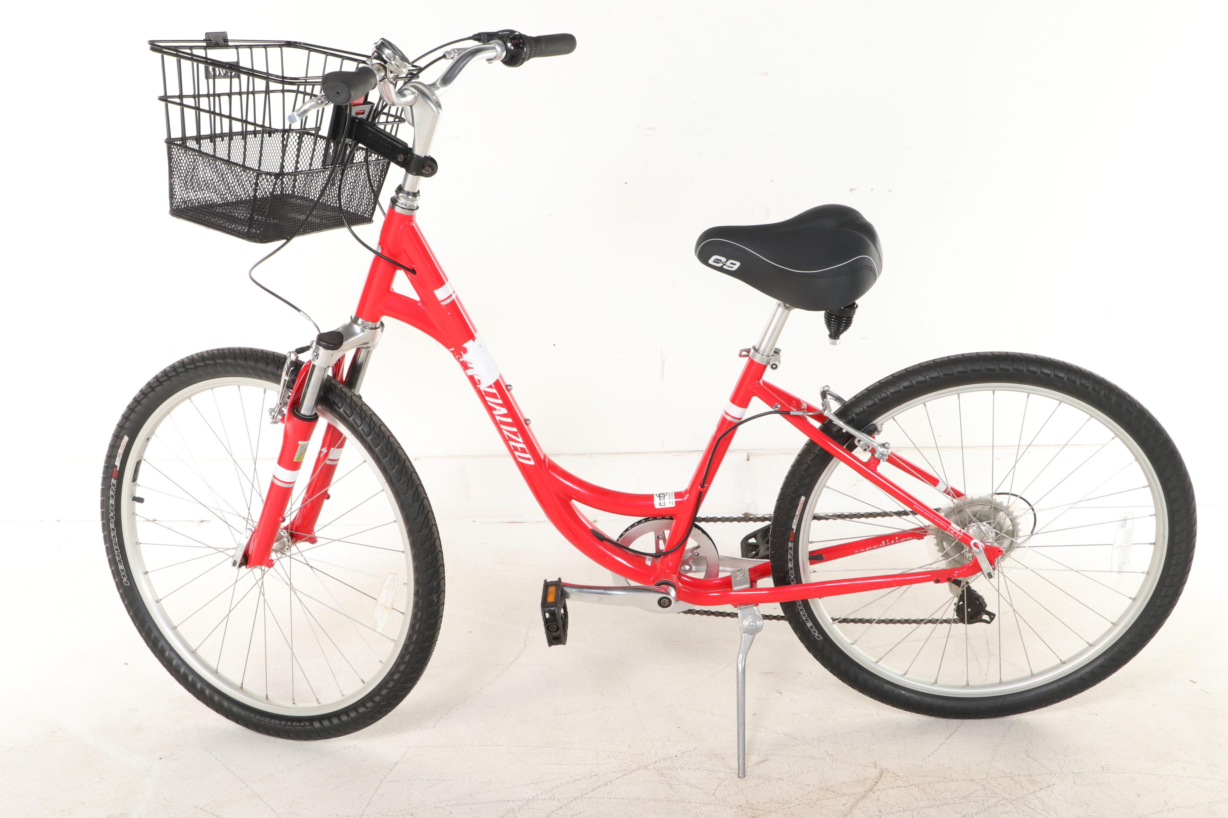 Women's Specialized Expedition Red Frame Cruiser Bicycle