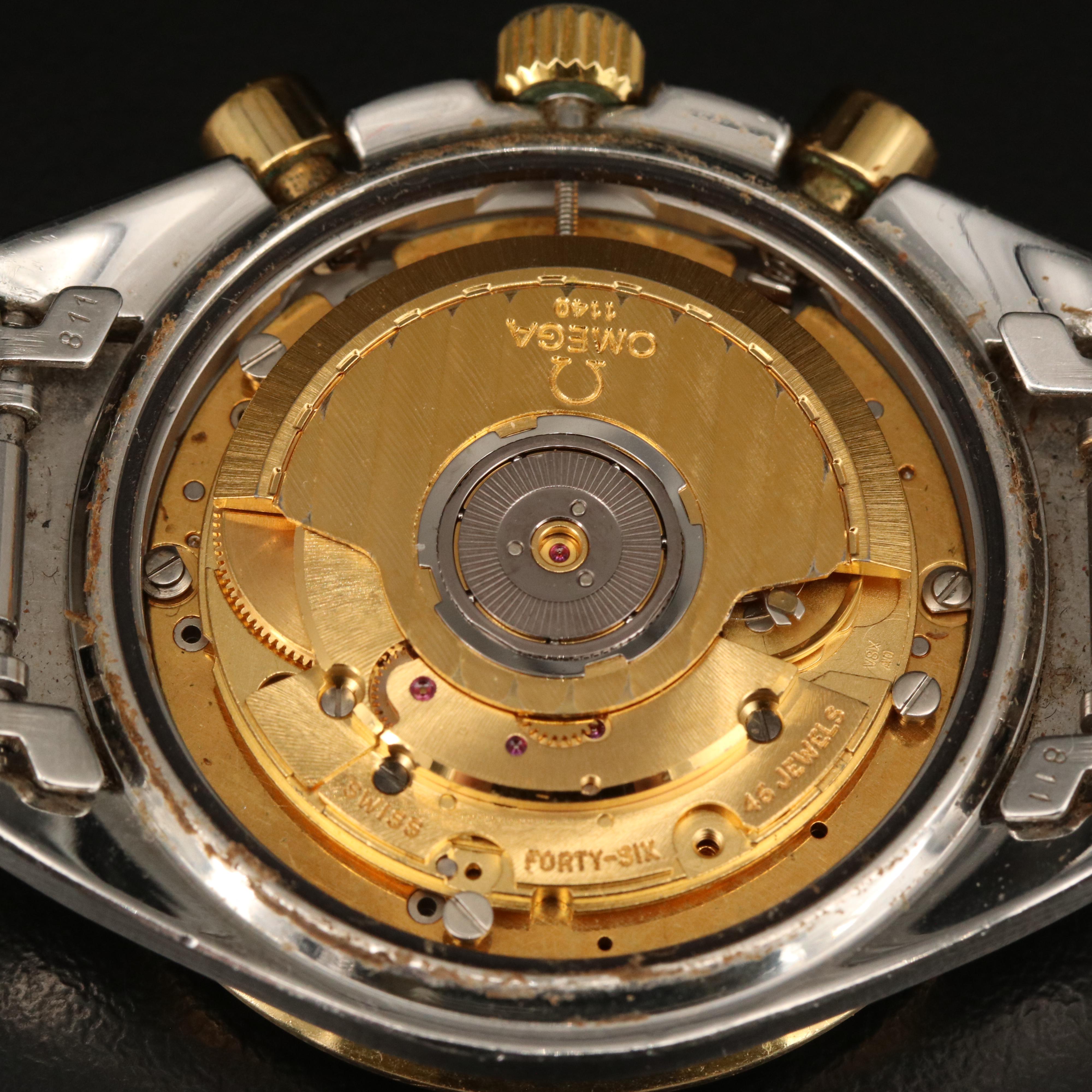 Omega Speedmaster Reduced 18K and Stainless Steel Automatic Watch