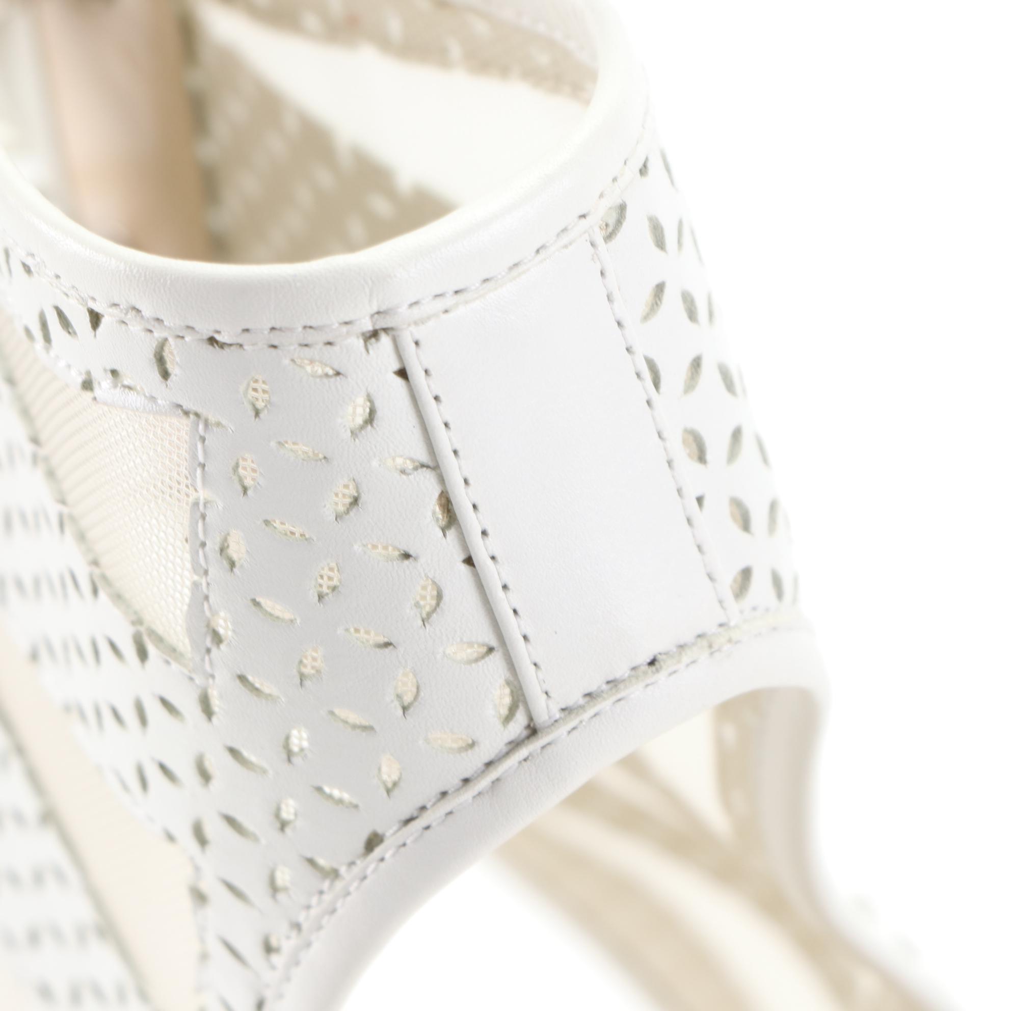 Manolo Blahnik Gladiator Style Lace-Up Sandals with Leather and Mesh Cutouts