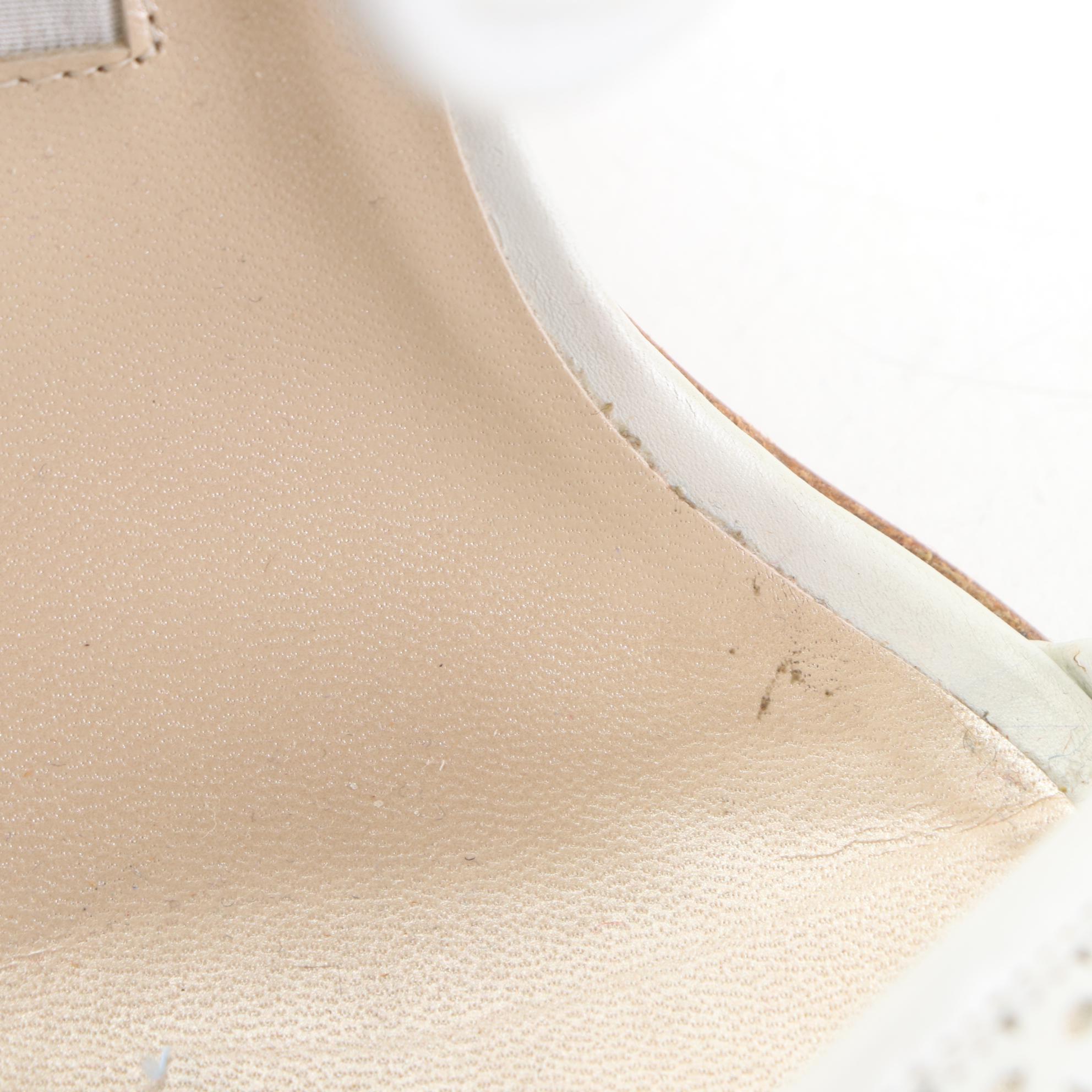 Manolo Blahnik Gladiator Style Lace-Up Sandals with Leather and Mesh Cutouts