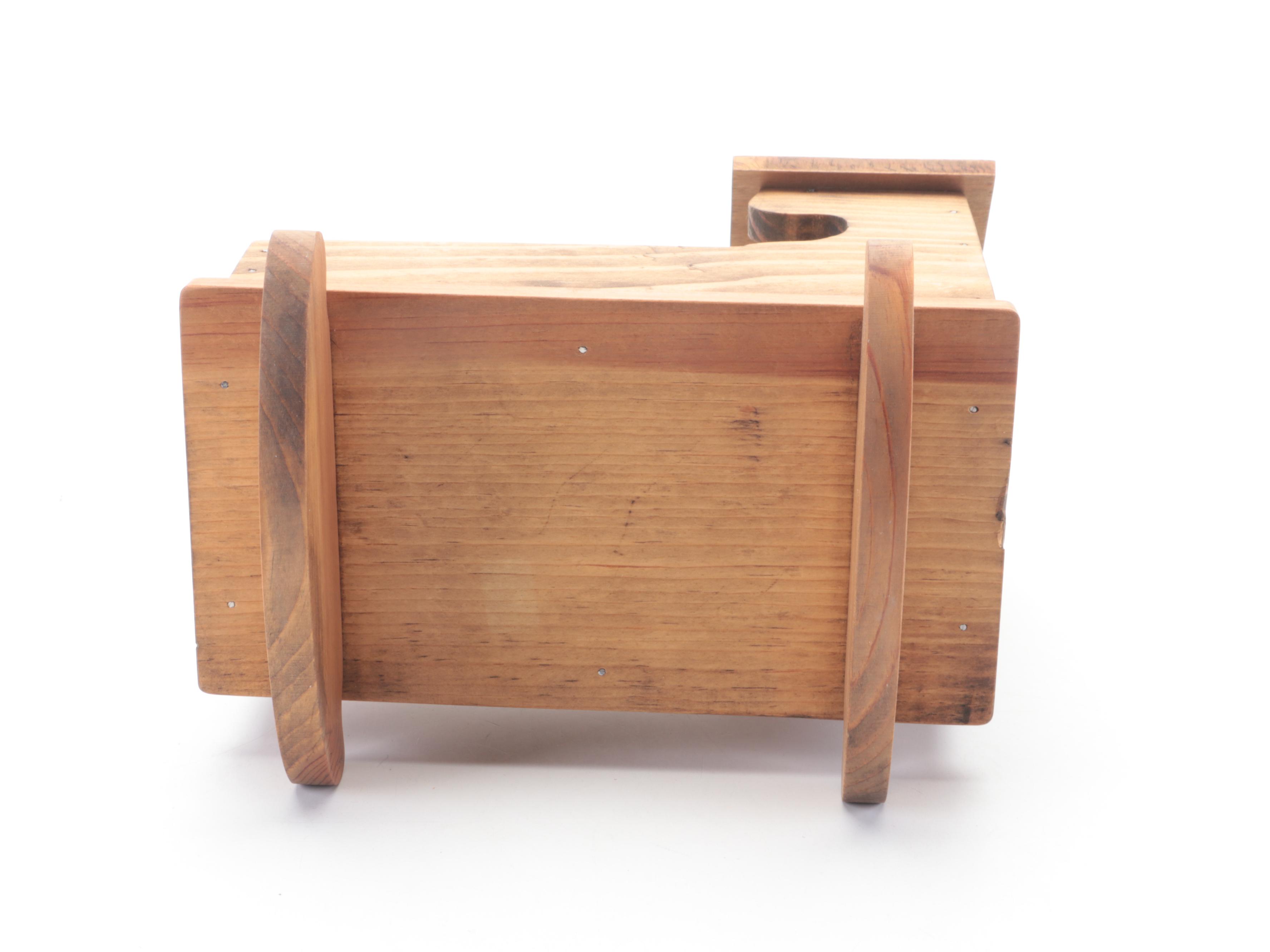 Limbach and Other Bisque Porcelain Dolls with Cradle