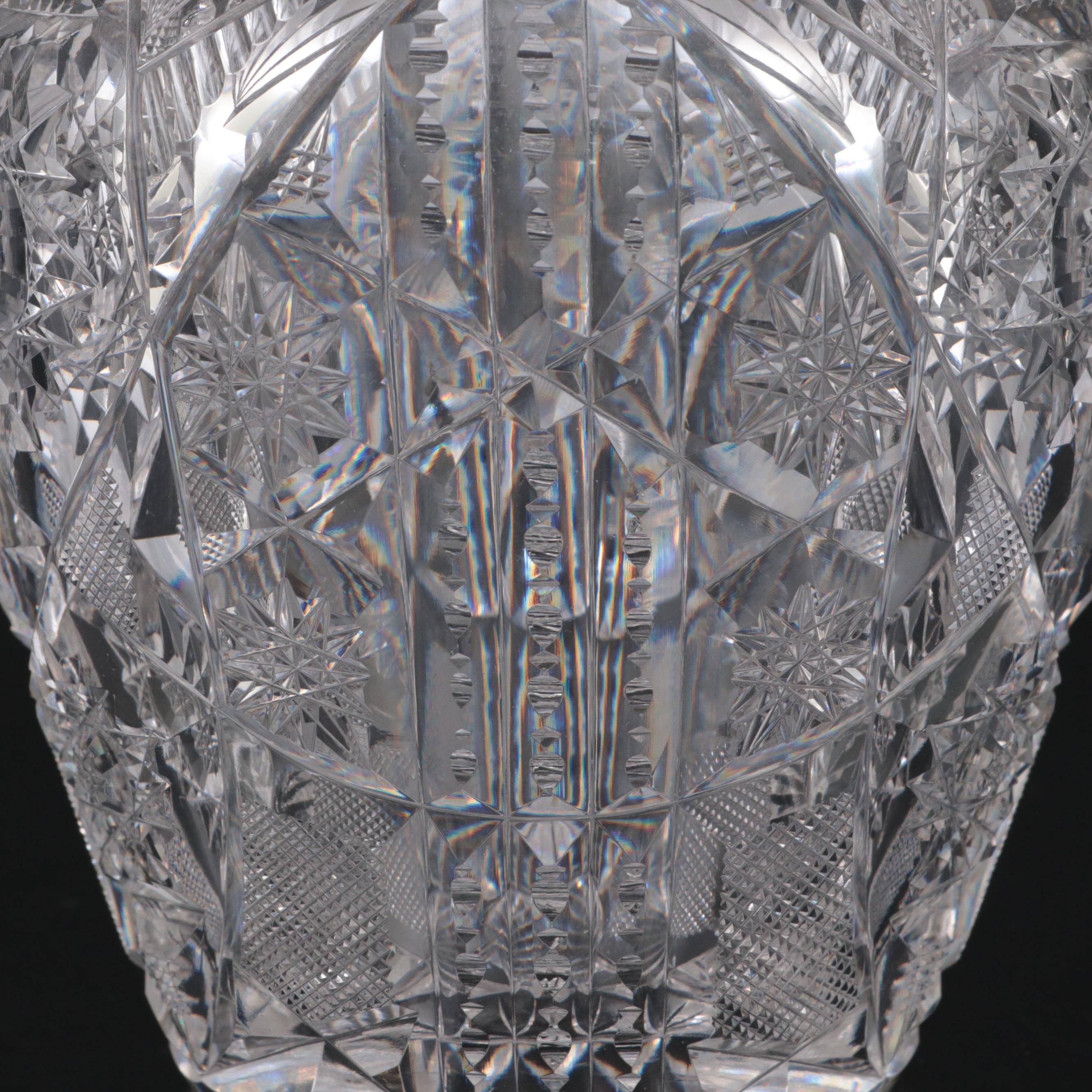 Libbey "Corona" American Brilliant Cut Glass Whiskey Decanter, circa 1906