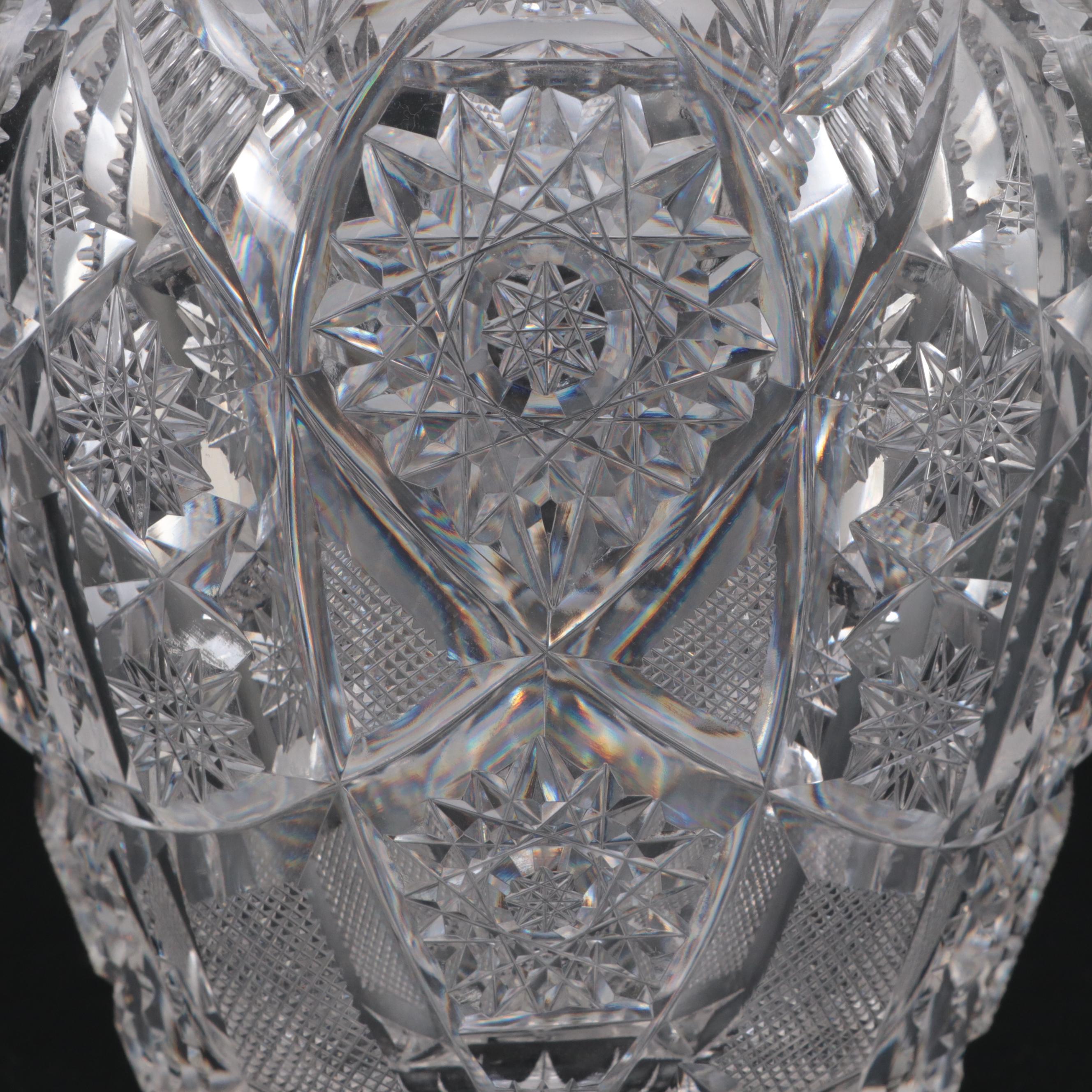 Libbey "Corona" American Brilliant Cut Glass Whiskey Decanter, circa 1906