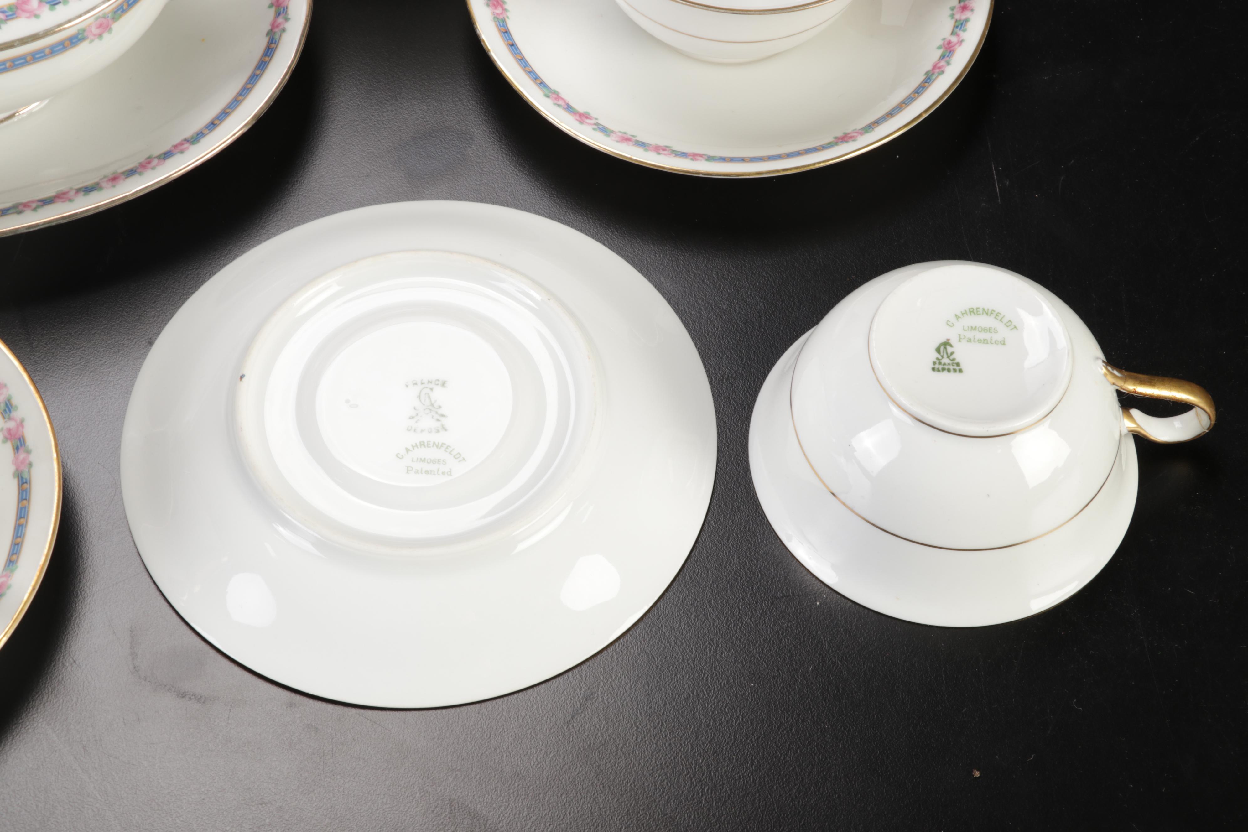 C. Ahrenfeldt Limoges "AHR6" Dinnerware and Serveware