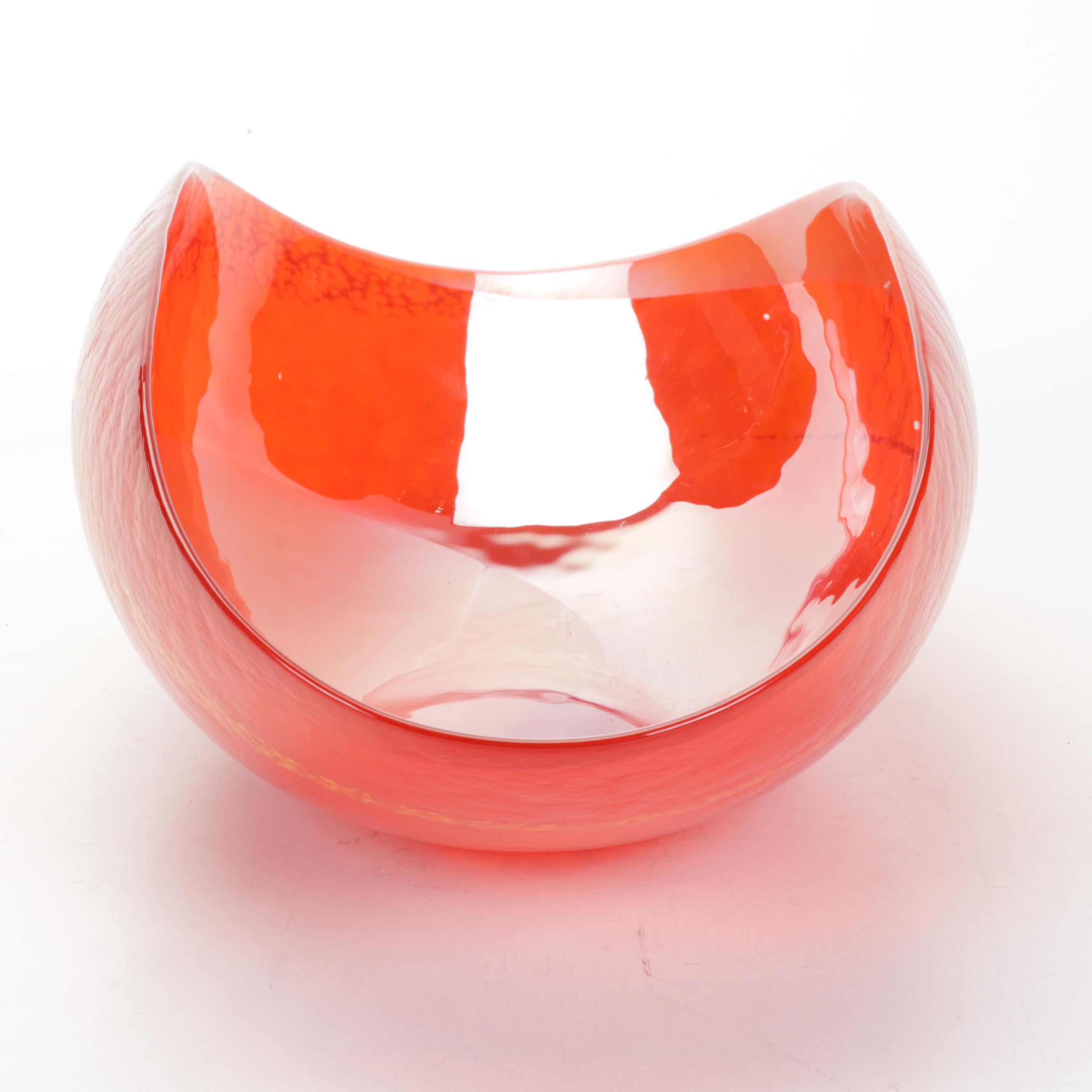 Yalos Casa Murano Glass Centerpiece Bowl
