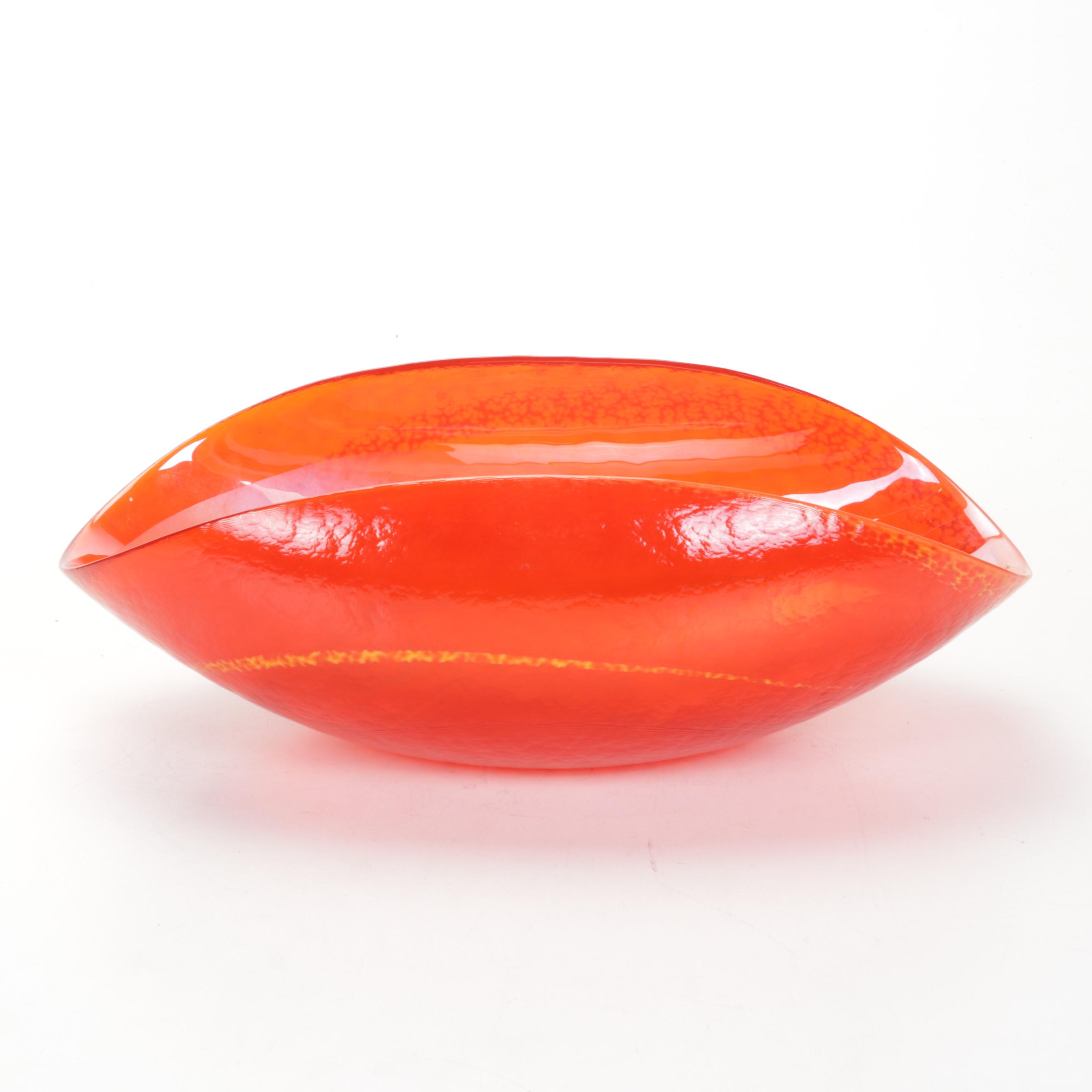 Yalos Casa Murano Glass Centerpiece Bowl