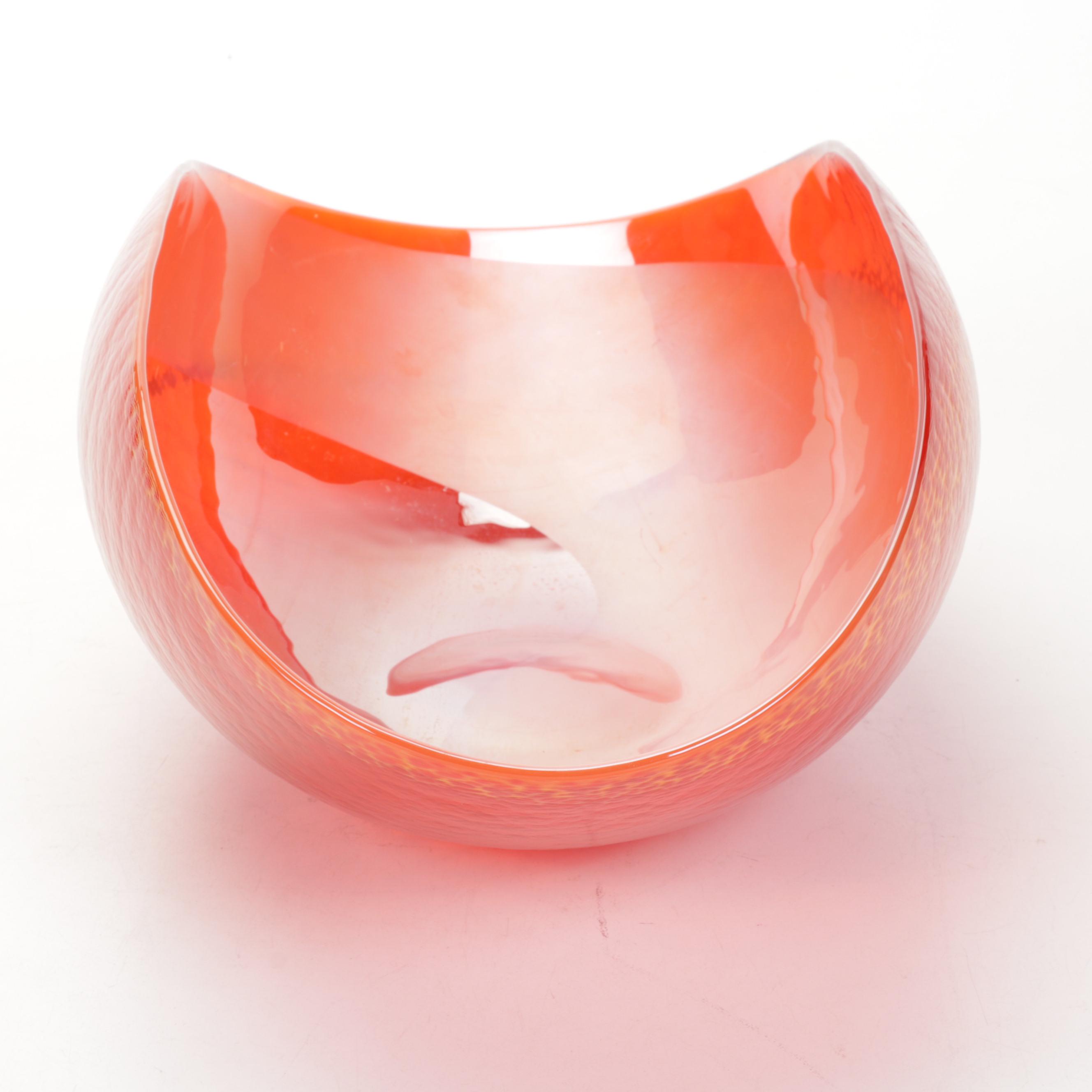 Yalos Casa Murano Glass Centerpiece Bowl